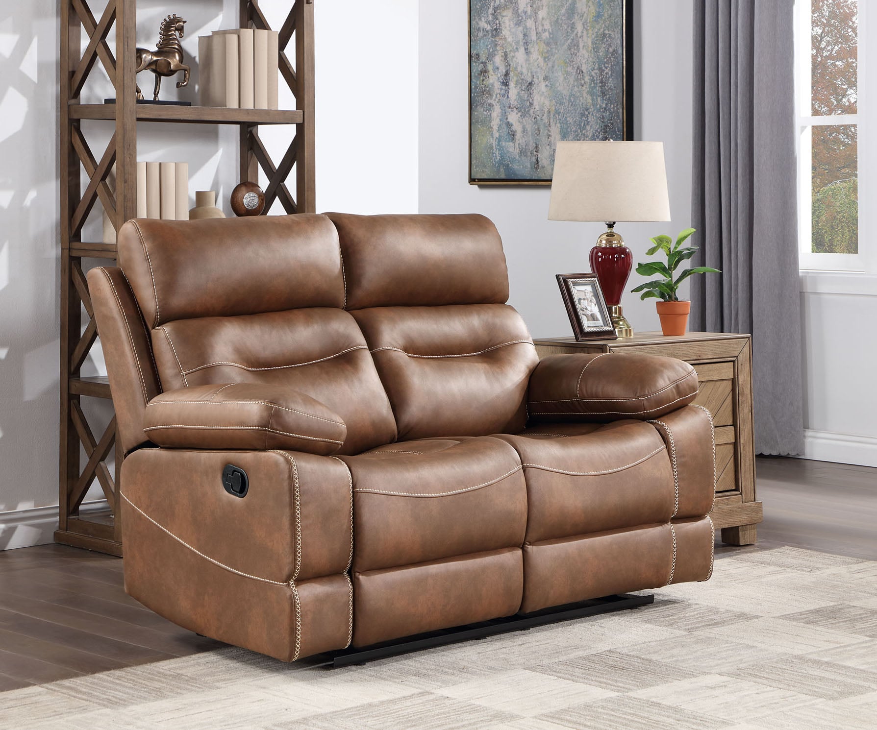 Steve Silver Rudger Manual Reclining Loveseat