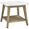 Steve Silver Vida Marble Top Square End Table