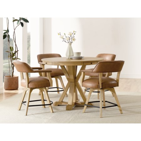 5-Piece Counter Dining Set, Natural