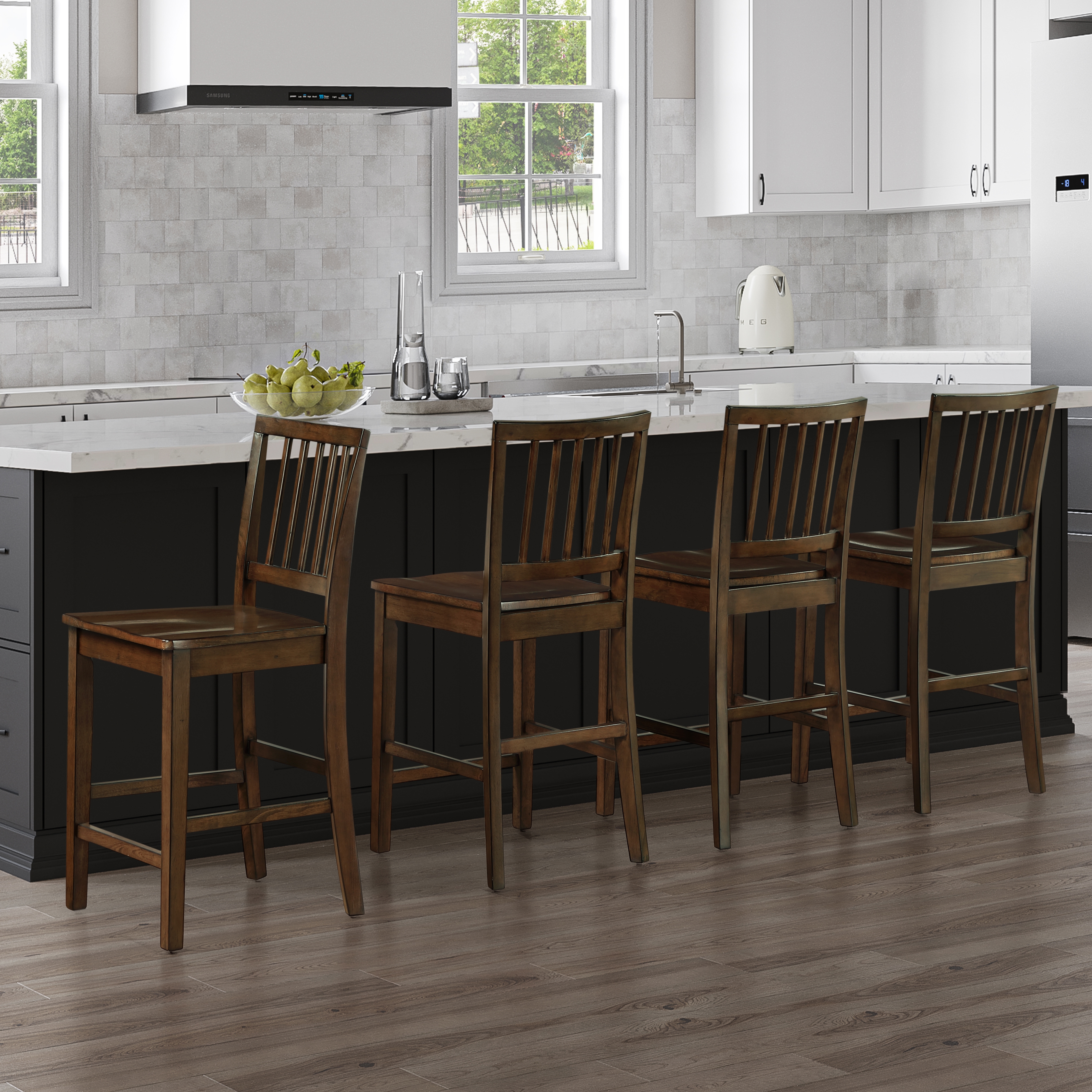 Steve Silver Joplin Slat-Back Counter Chair