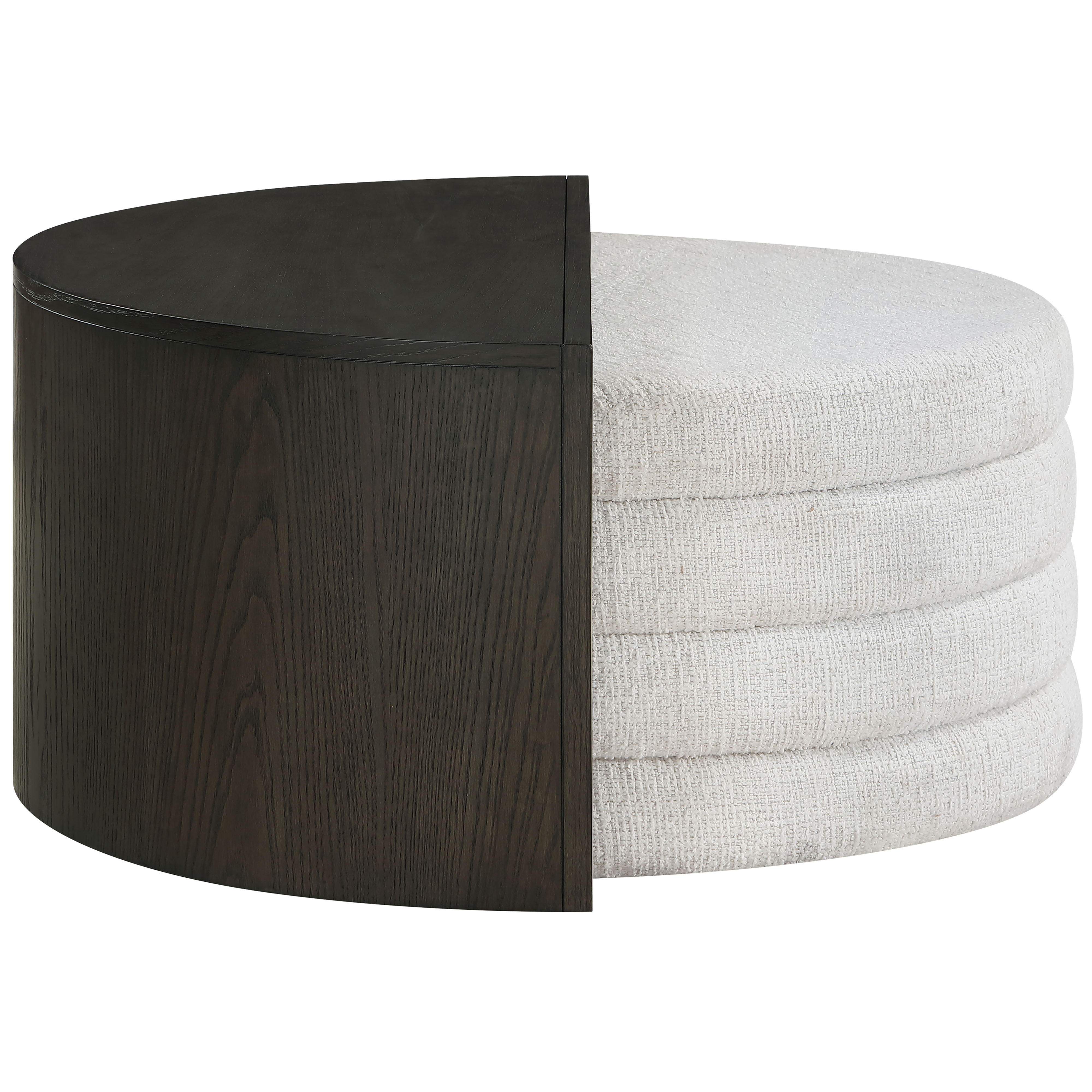 Nesting Demilune Cocktail Table w/Ottoman