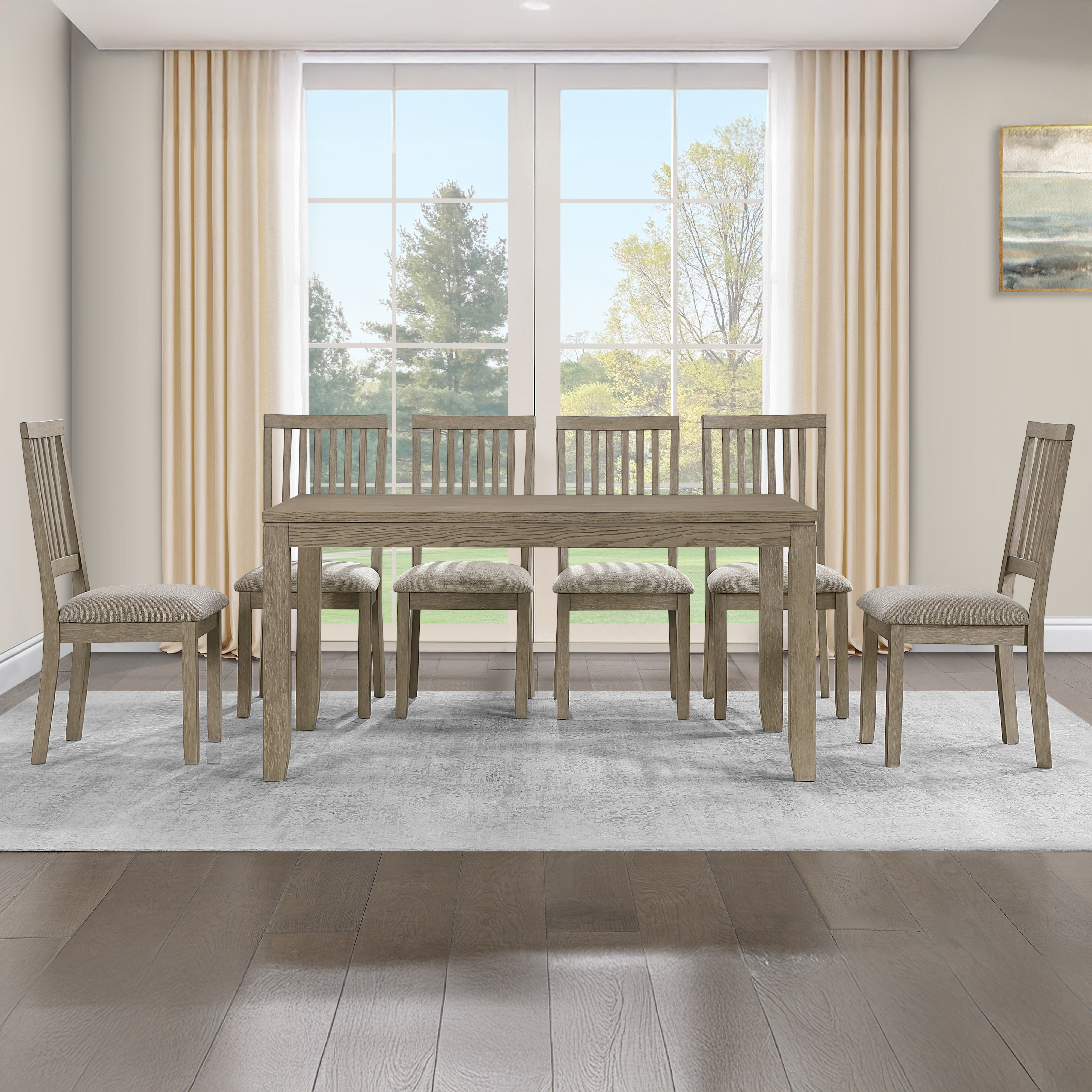 Yorktown Sand 7Pc Dining Set