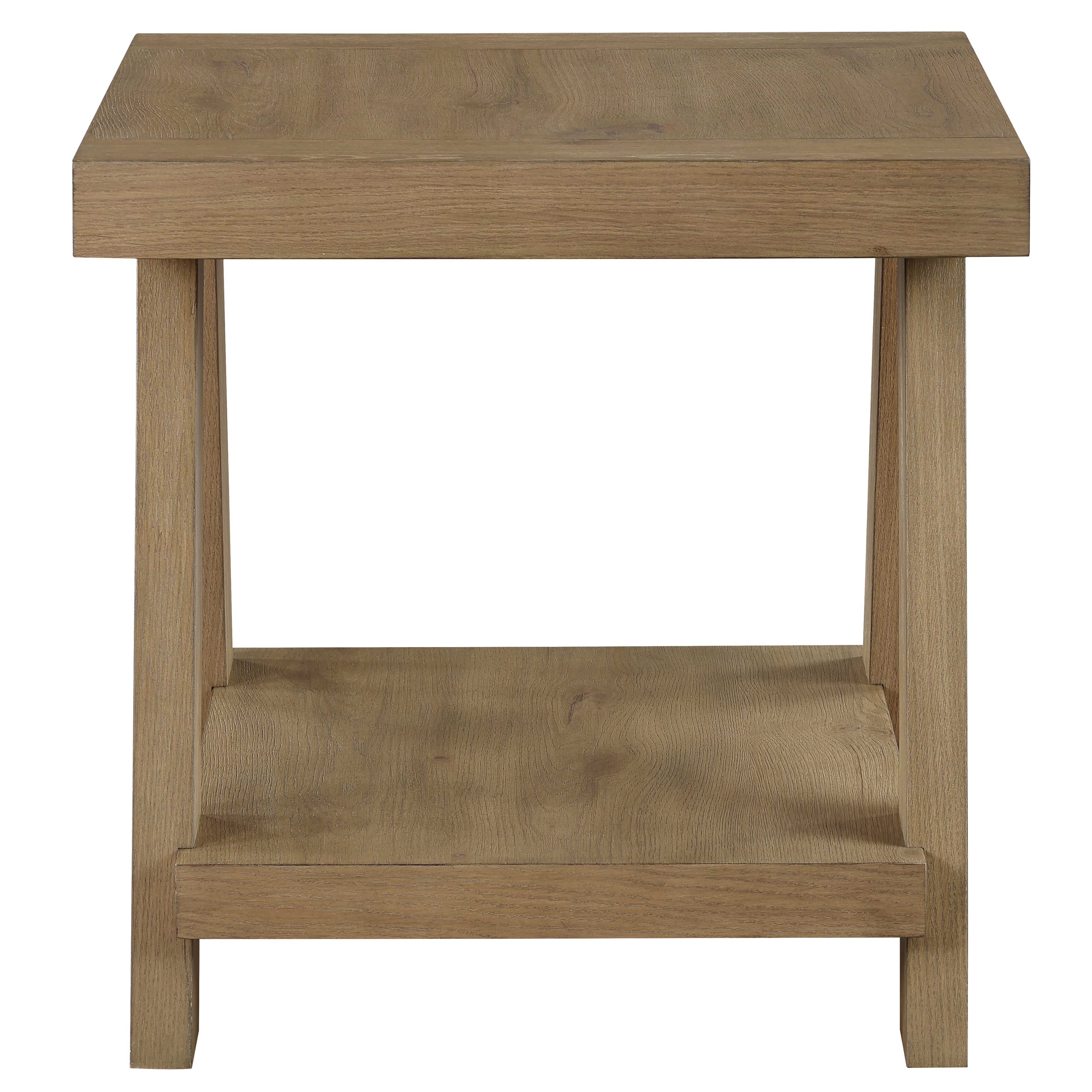 Solid Wood End Table w/Canted Legs
