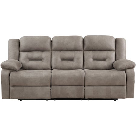Abilene Casual Manual Reclining Sofa with Drop-Down Console