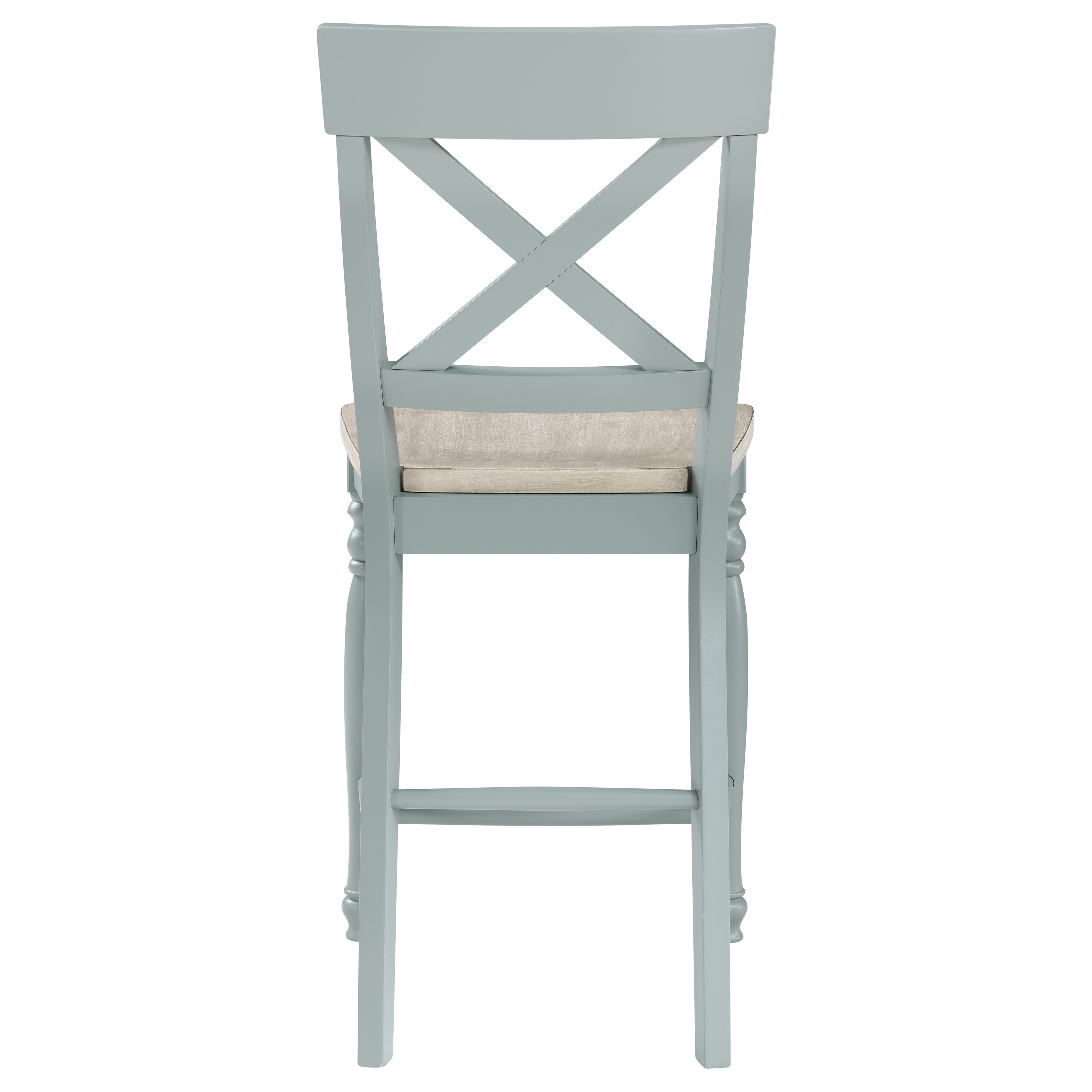 X-Back Counter Chair w/Turned Front Legs