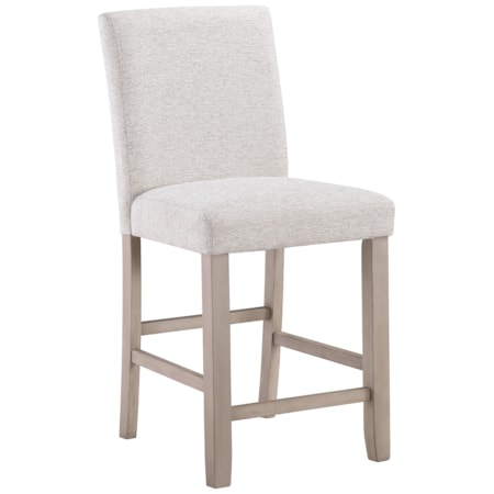Upholstered Full-Back Counter Chair