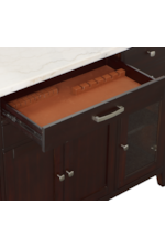 Steve Silver Francis Contemporary 4-Door Server with Marble Top