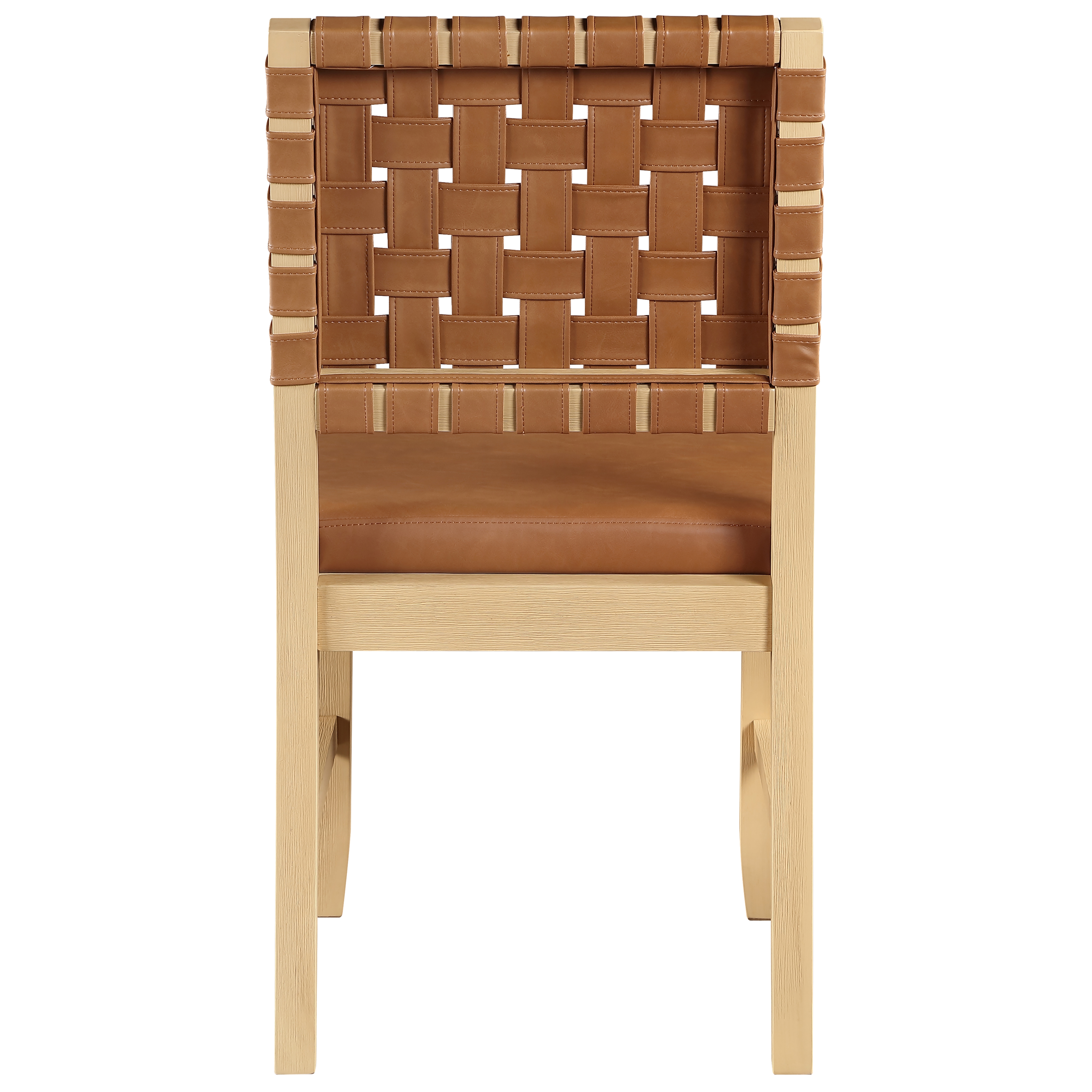 Upholstered Webbed-Back Dining Side Chair