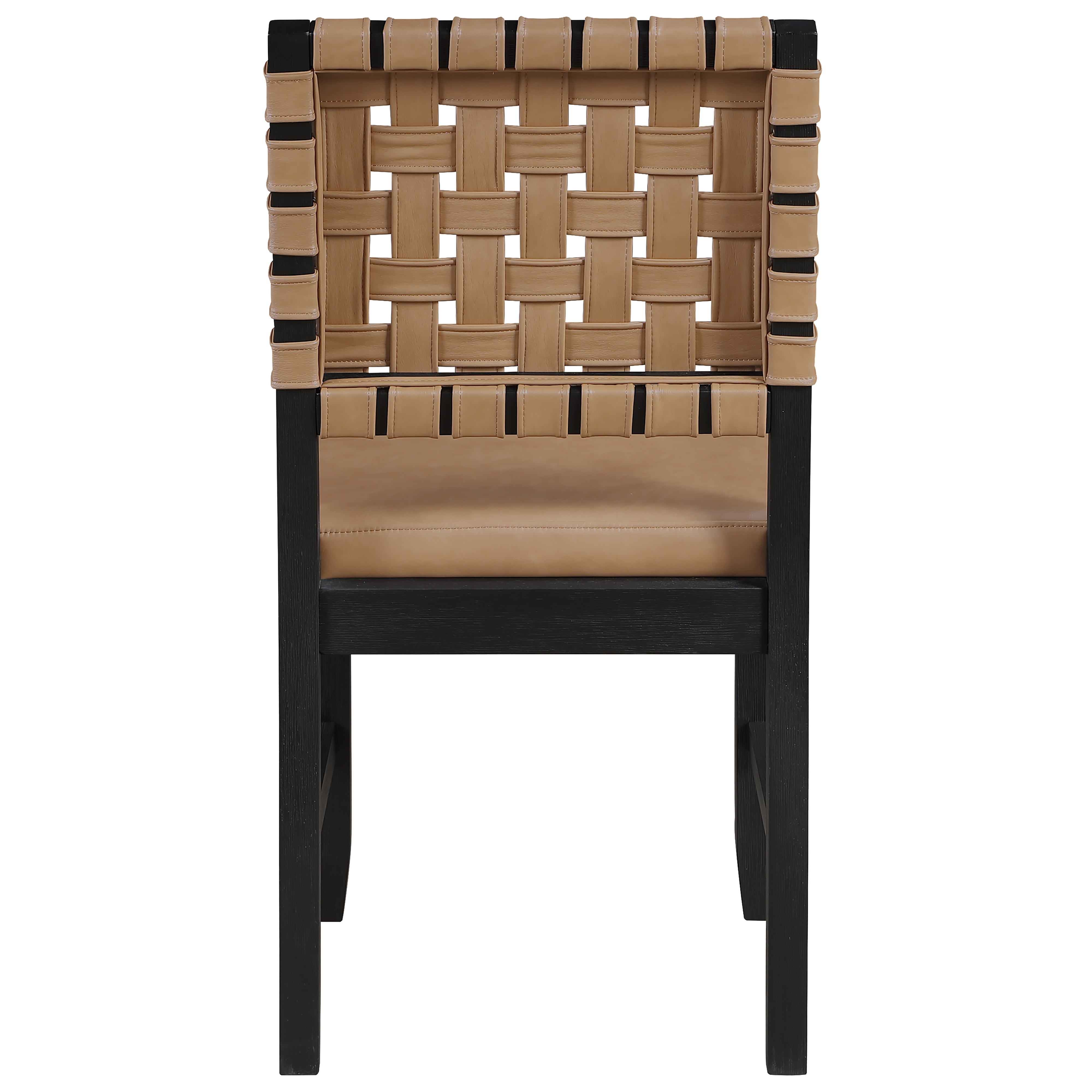 Upholstered Webbed-Back Dining Side Chair
