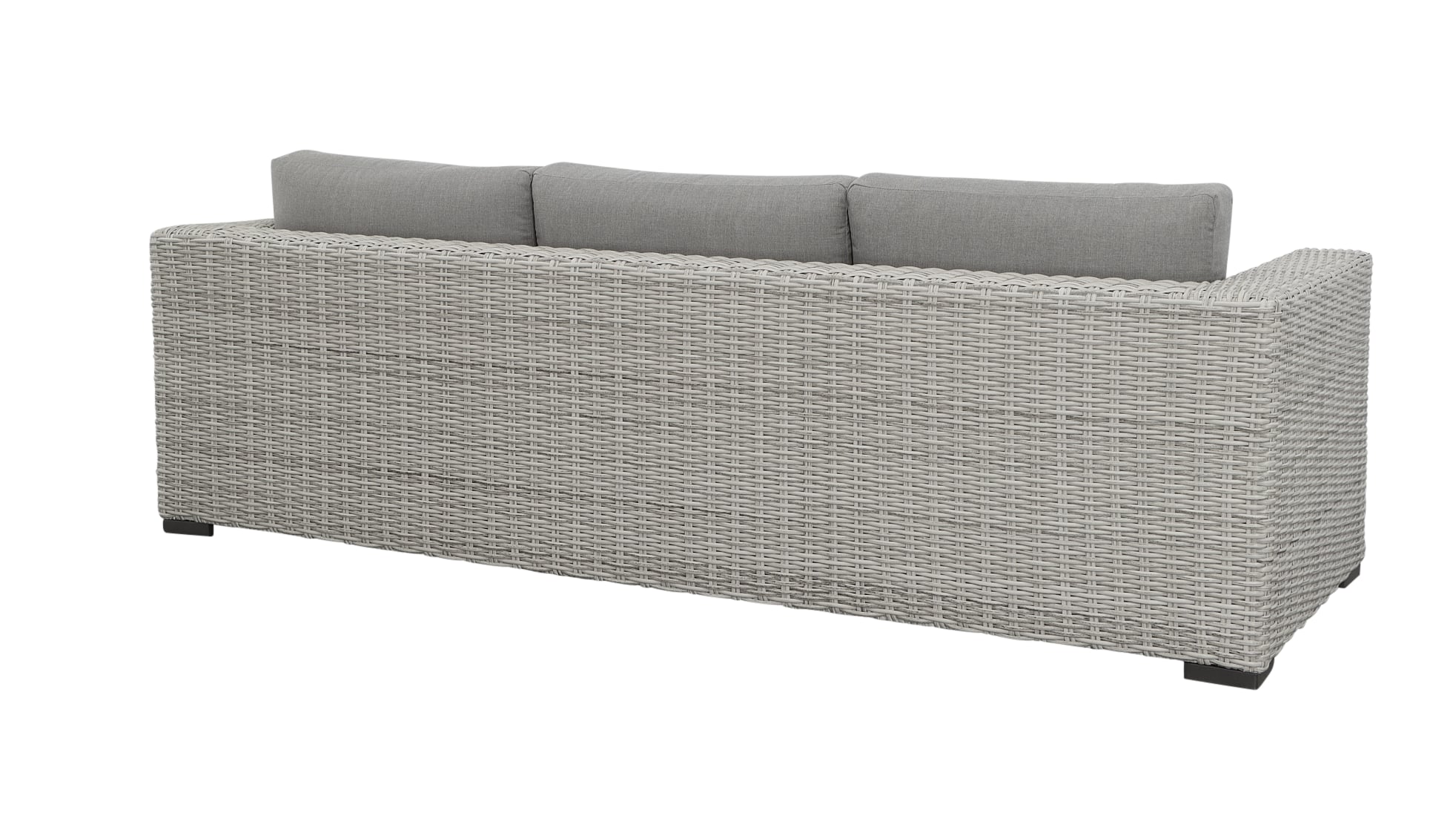 Blakley Rattan Sofa w/ Half Round Wicker