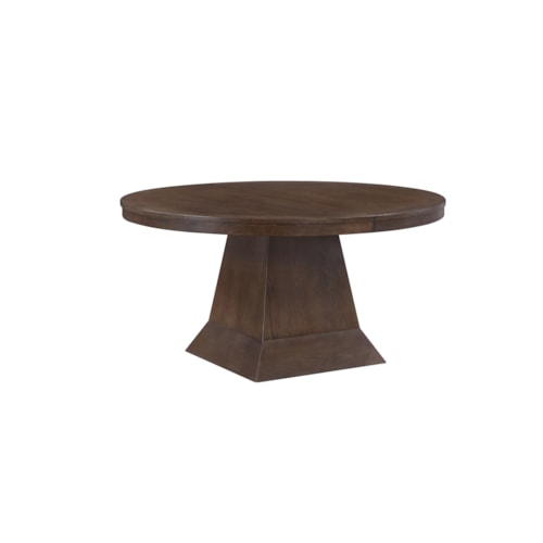 Modern Farmhouse 60"-96" Pedestal Dining Table with Two 18" Leaves