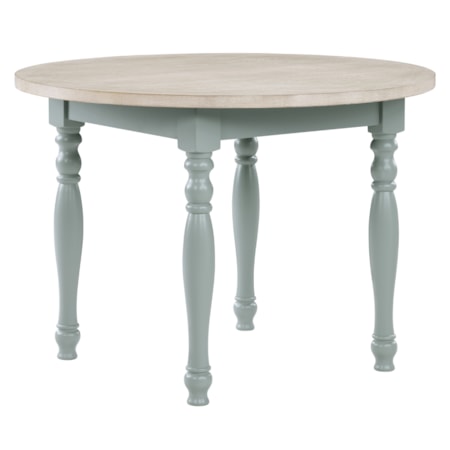 42" Round Dining Table w/Turned Legs