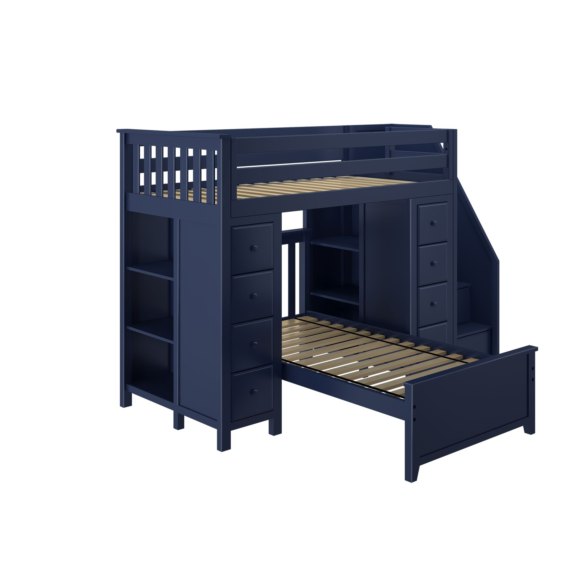 Chester Youth Storage Bed w/Stairs &amp;Twin Bed