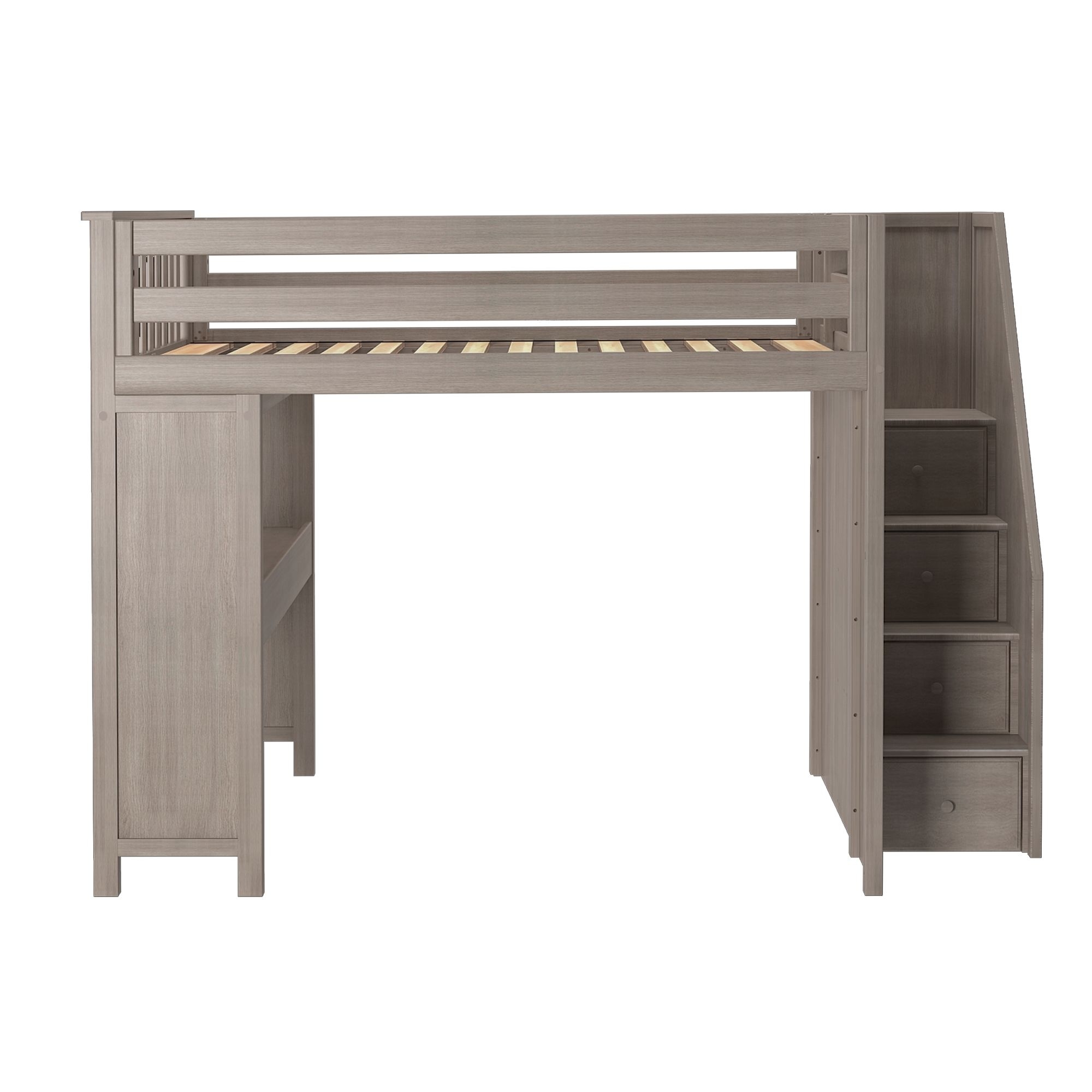 Fulham Youth Full Loft Bed w/Stairs &amp; Desk