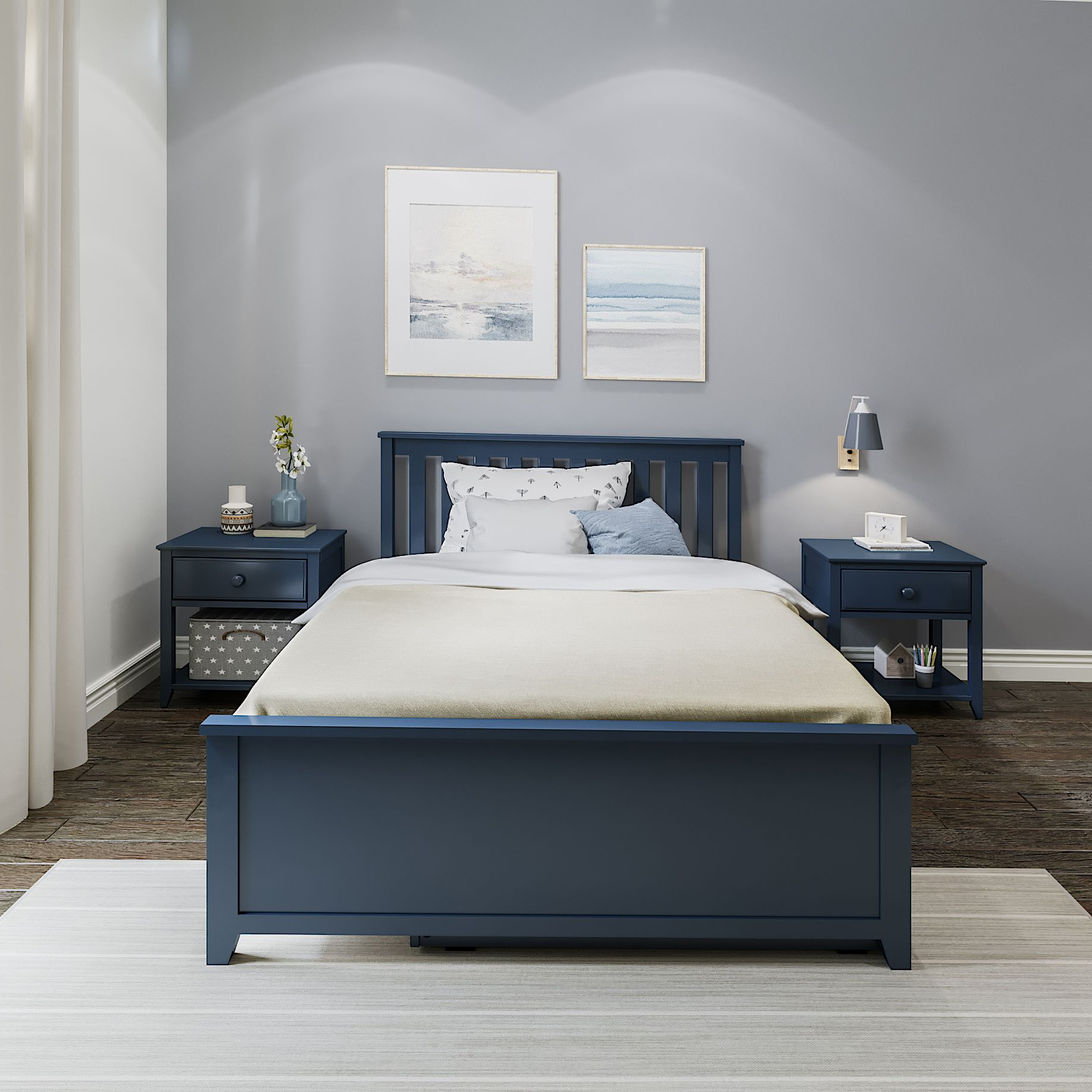 Dover Platform Bed With Trundle
