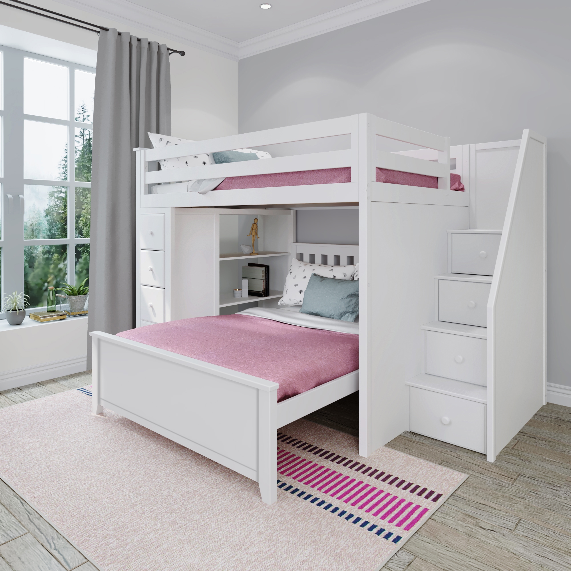 Cheltenham1 Full Over Full L-Shaped Bunk