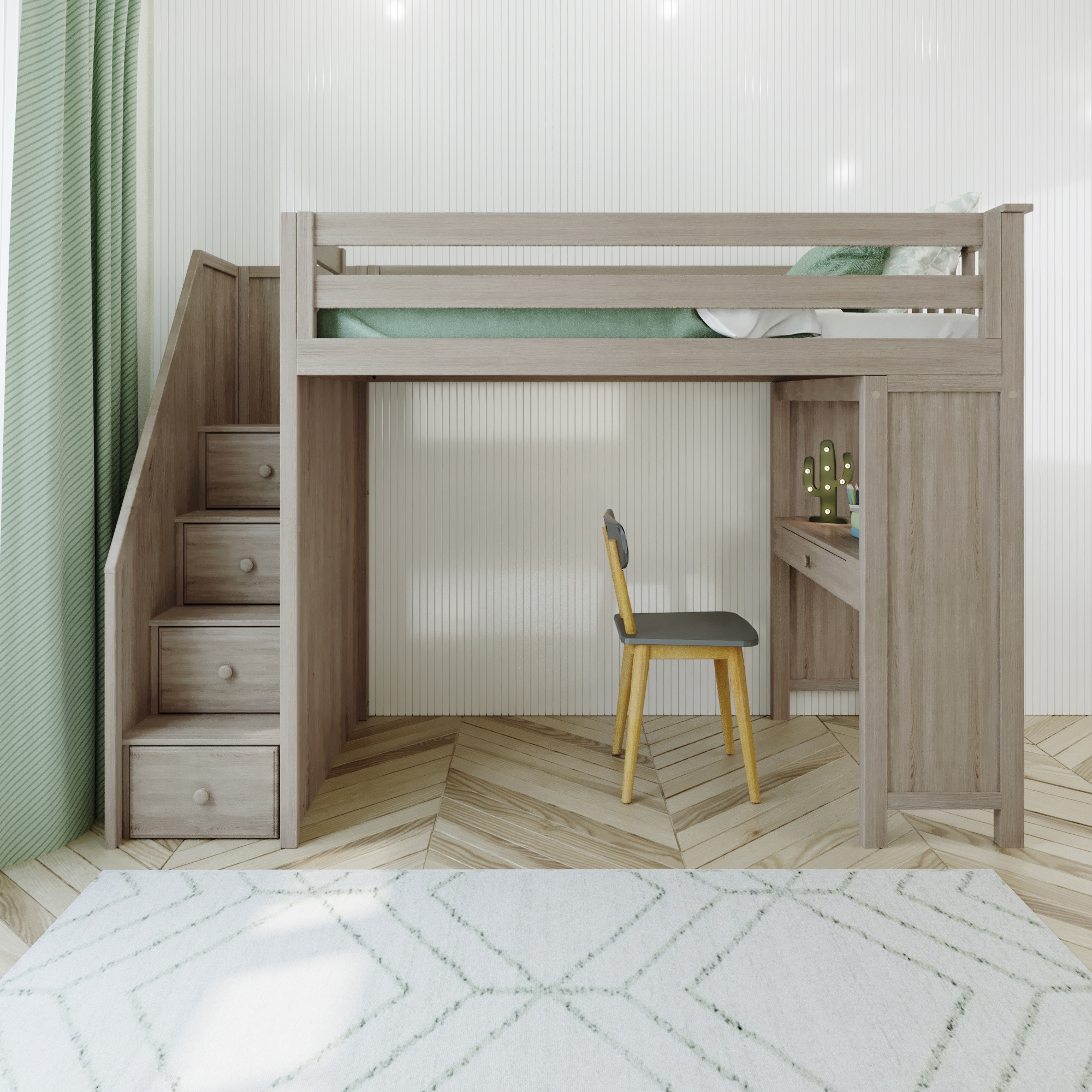 Brighton Staircase Loft Bed Study