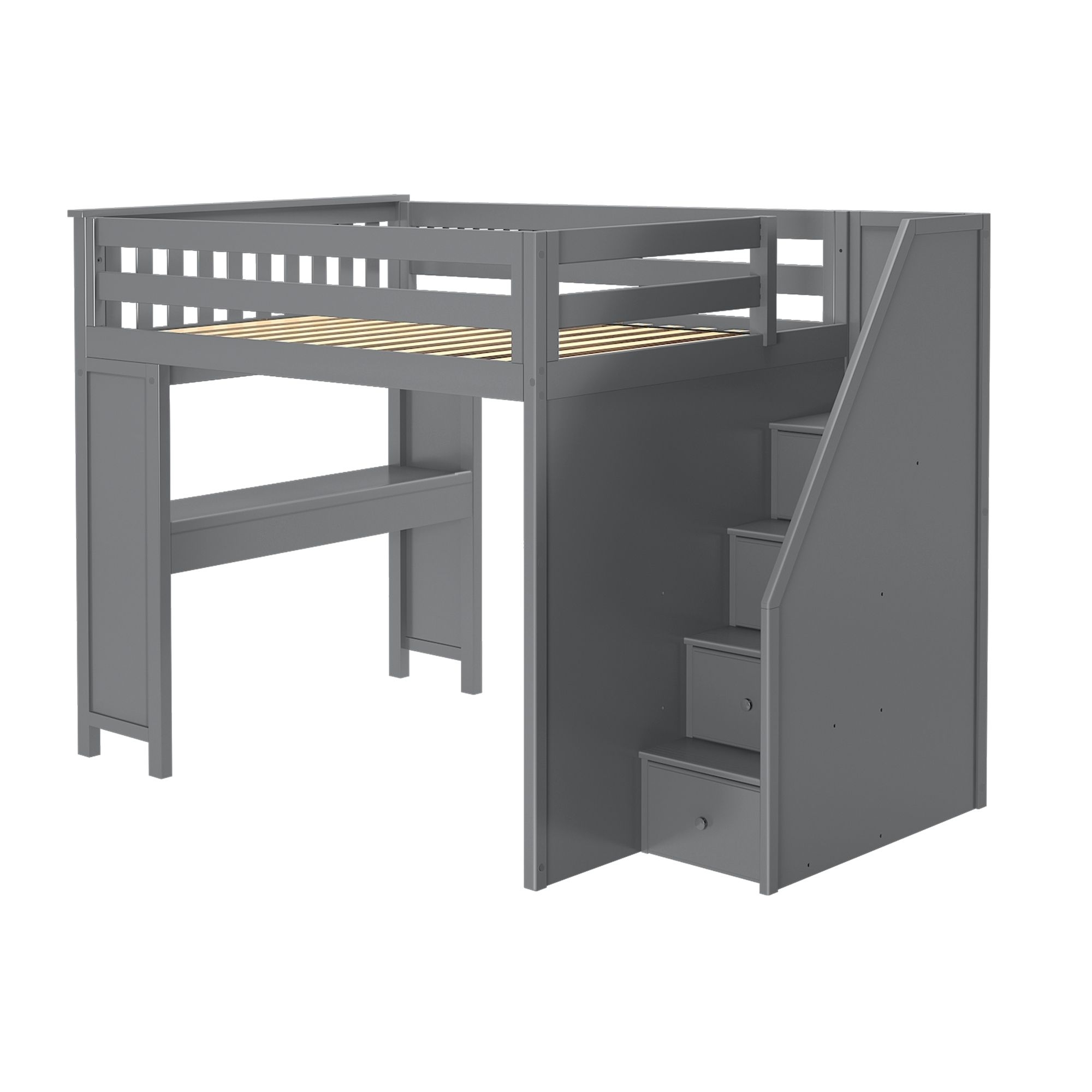 Fulham Youth Full Loft Bed w/Stairs &amp; Desk