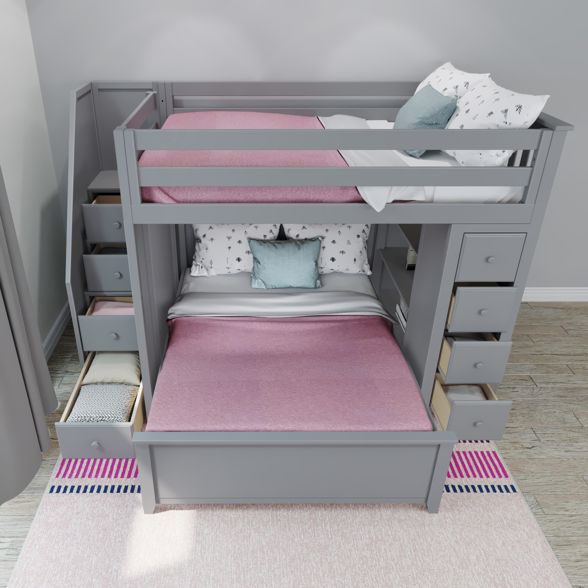 Jackpot Kids Cheltenham Cheltenham1 Full Over Full L-Shaped Bunk