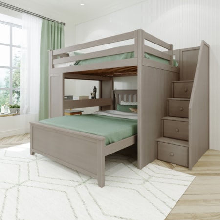 Fulham Youth Full/Full Storage Bunk Bed