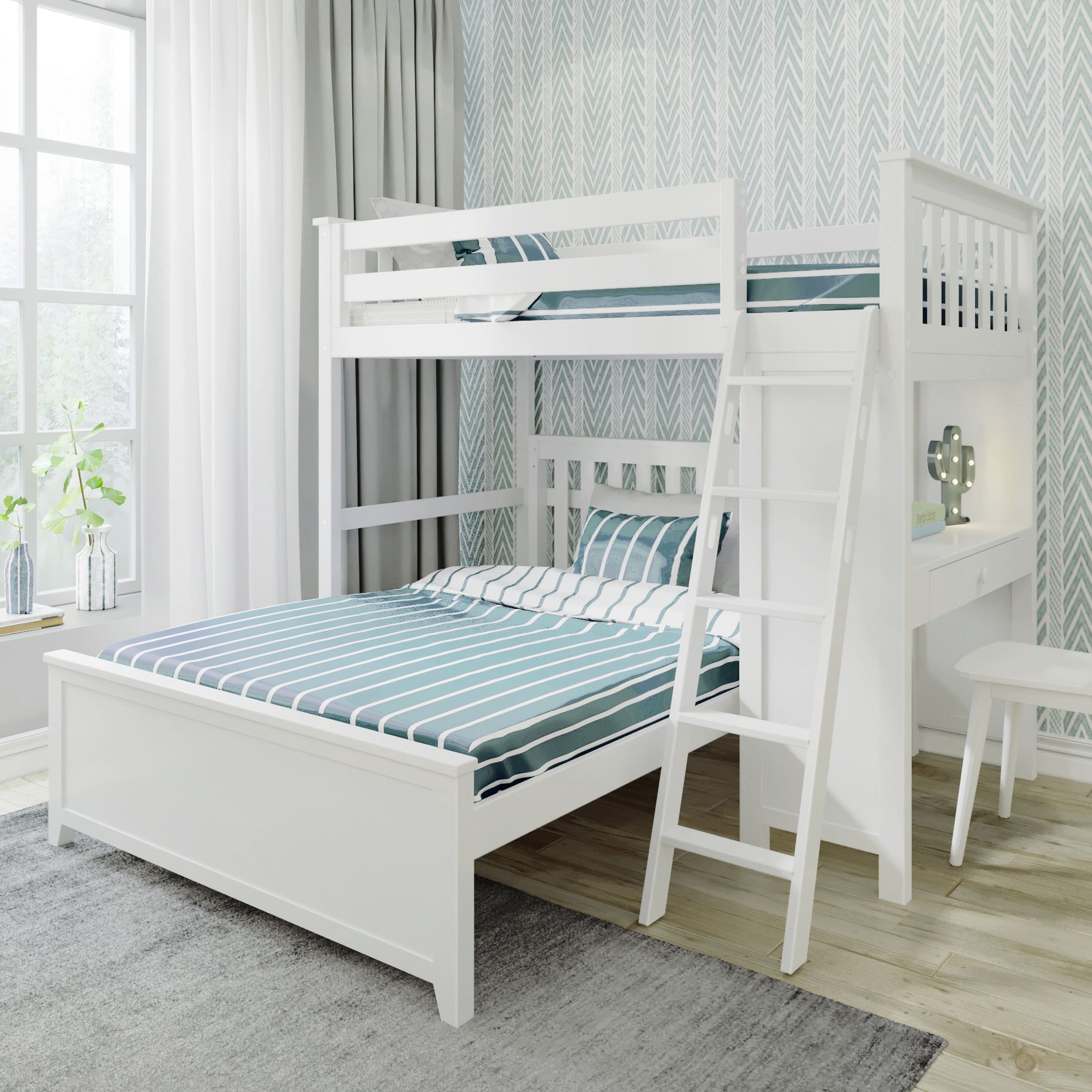 Canterbury All In One Study Loft Bed + Full