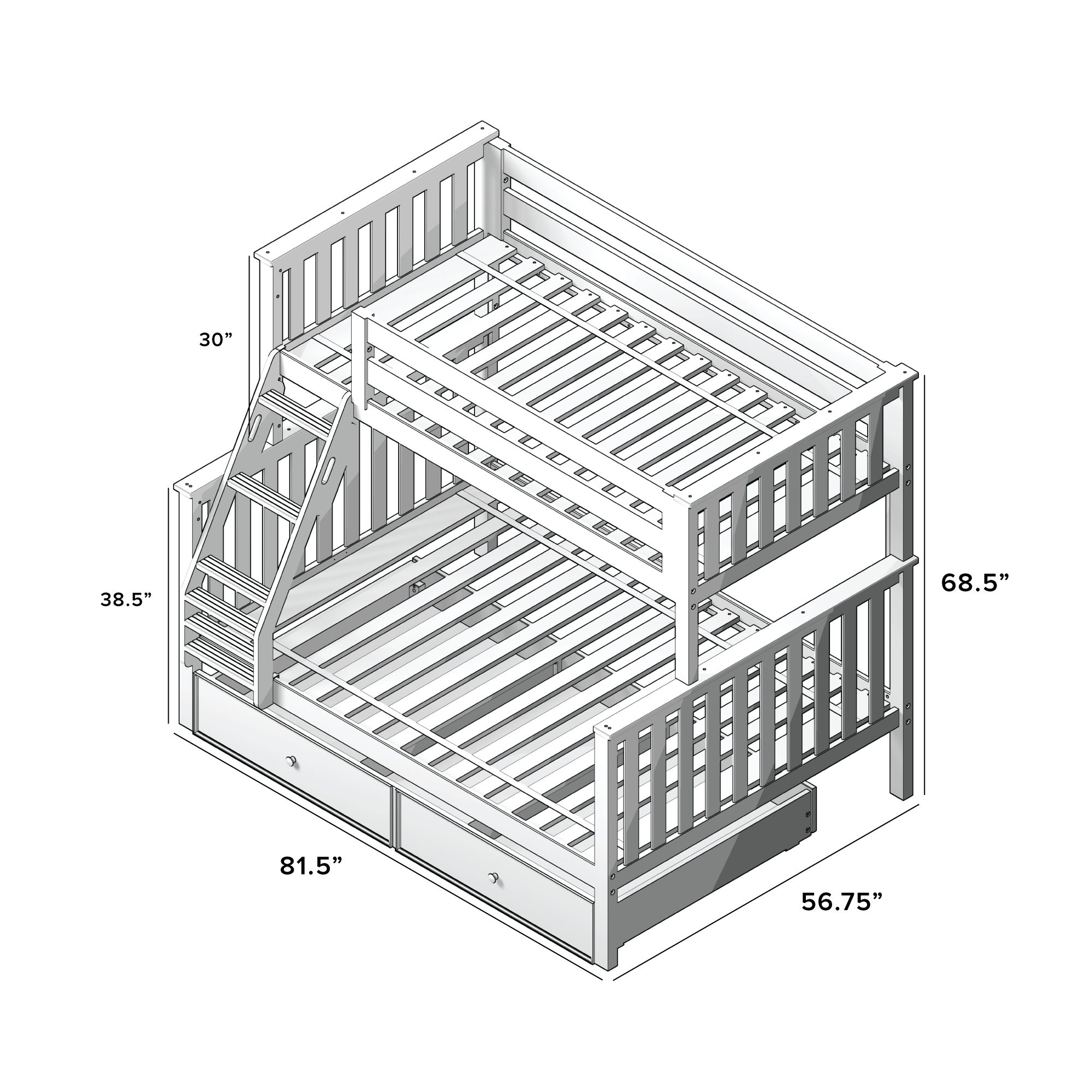 Kent Bunk Bed Storage Drawers