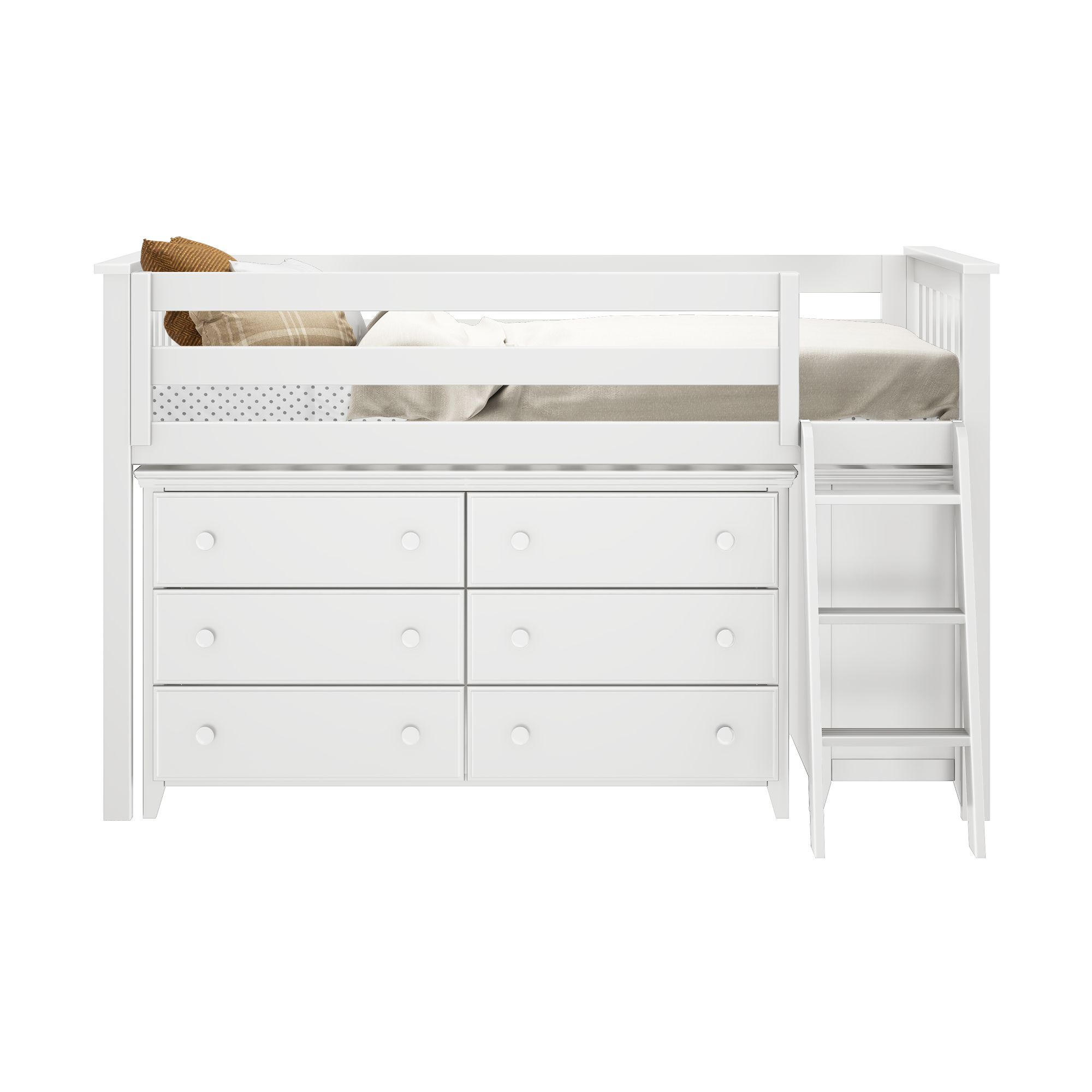 Windsor Youth Twin Loft Bed w/2 Dressers