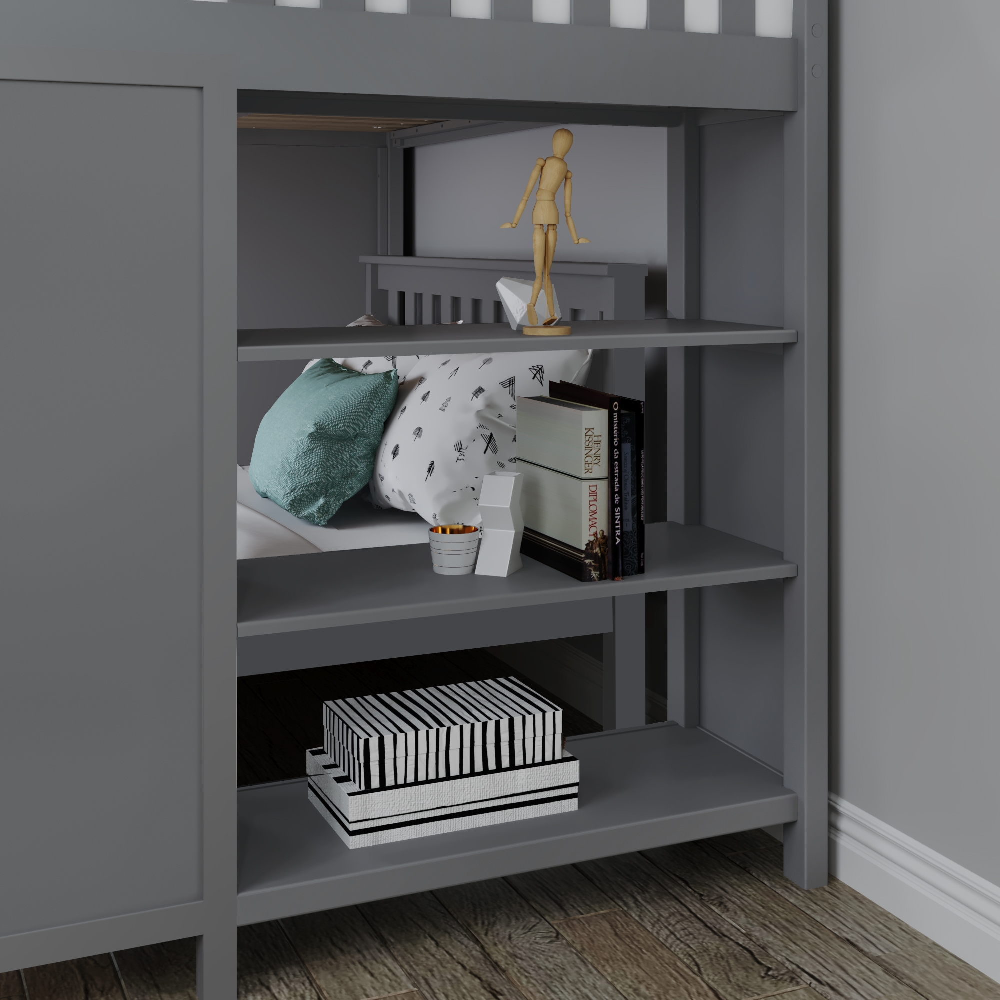 Jackpot Kids Cheltenham Cheltenham1 Full Over Full L-Shaped Bunk