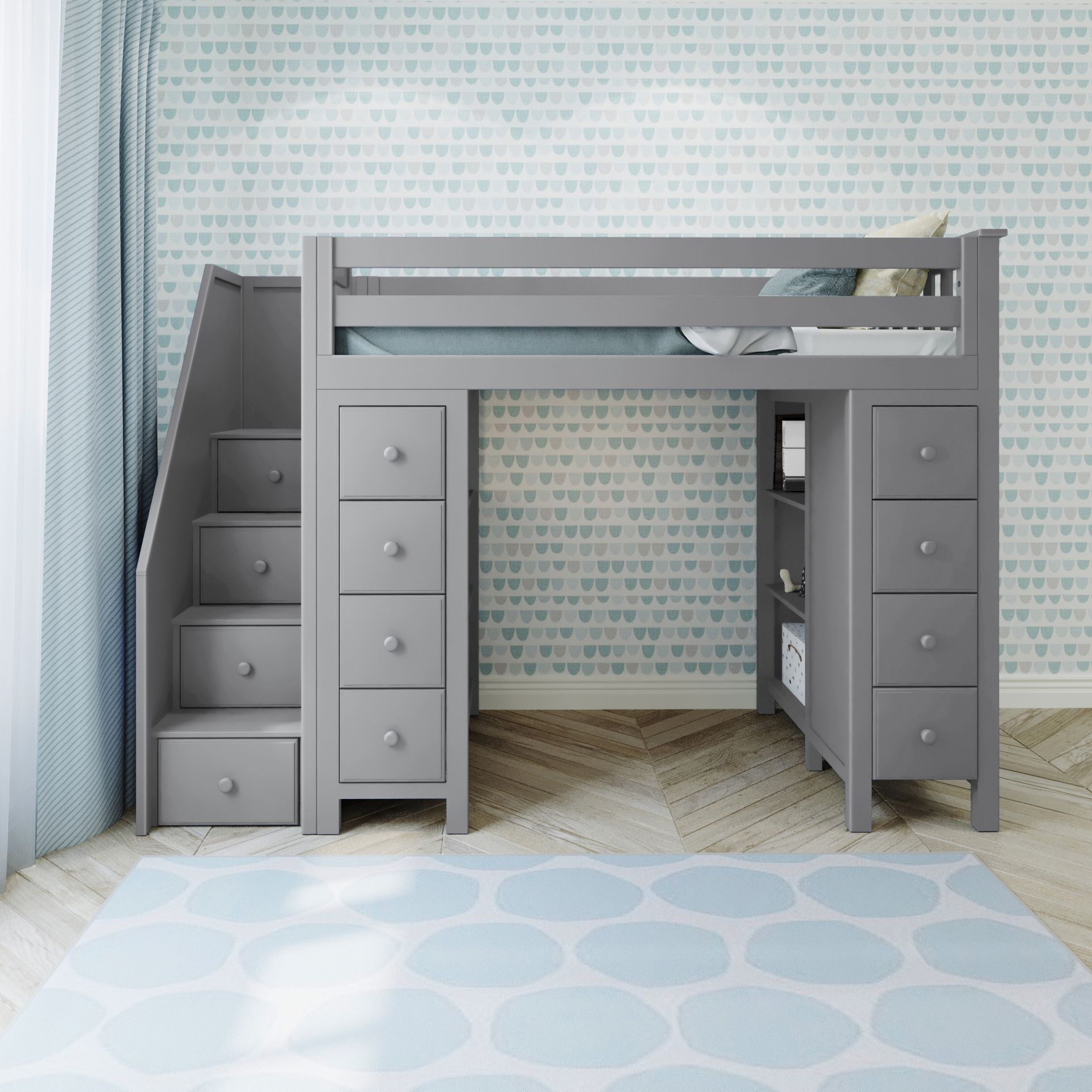 Chester Staircase Loft Bed Storage + Storage