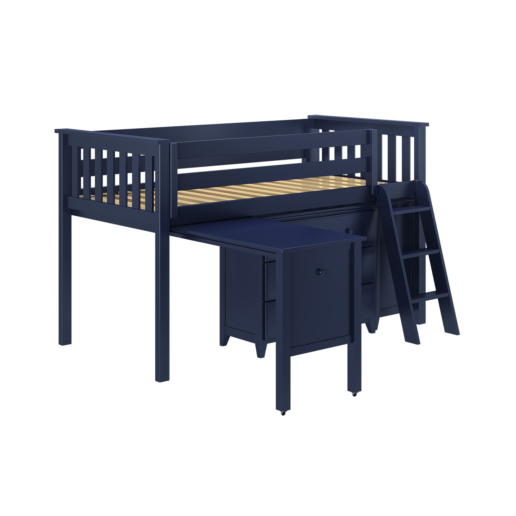 Youth Twin-Size Loft Bed w/Dressers &amp; Desk