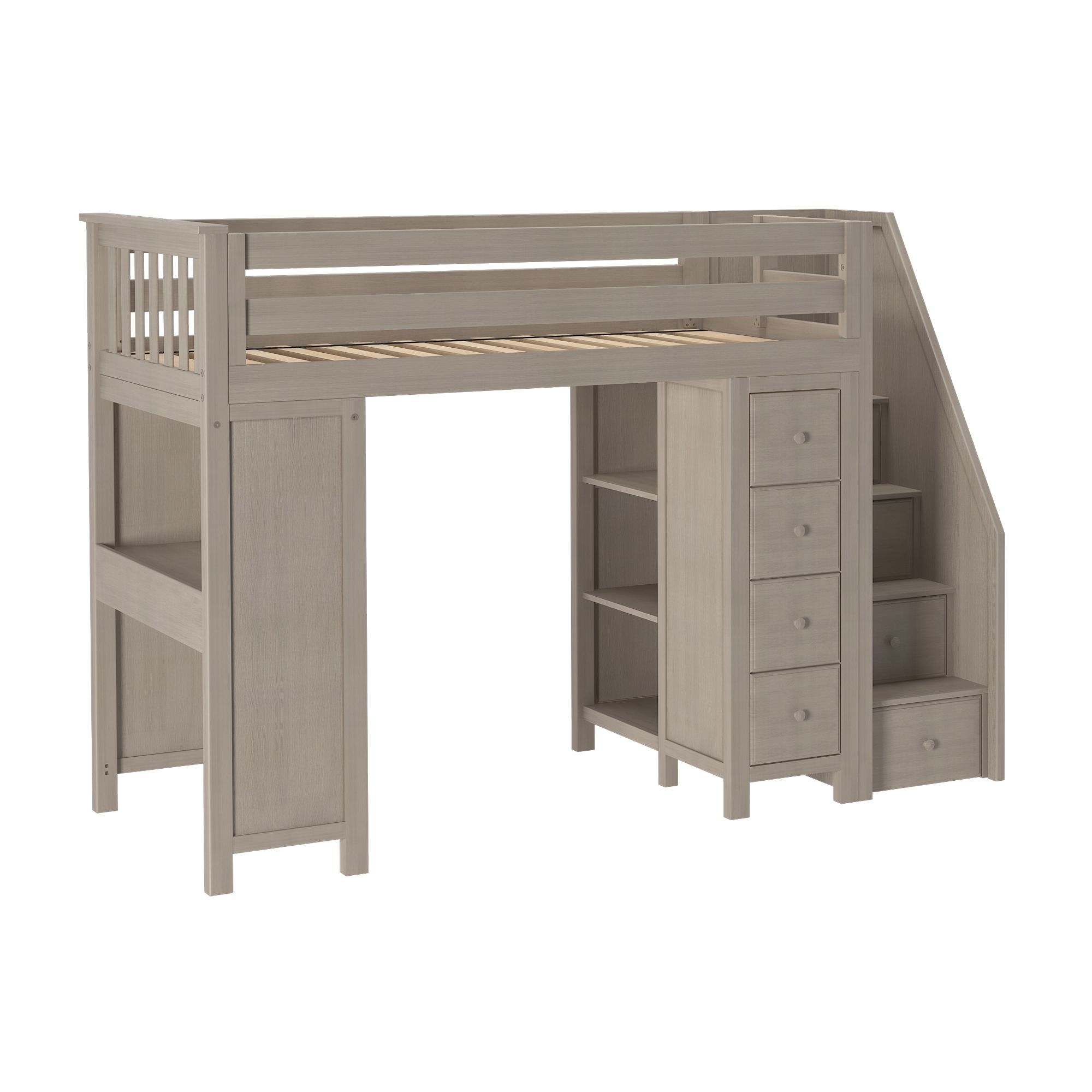 Chester Loft Bed w/Dresser, Desk + Staircase