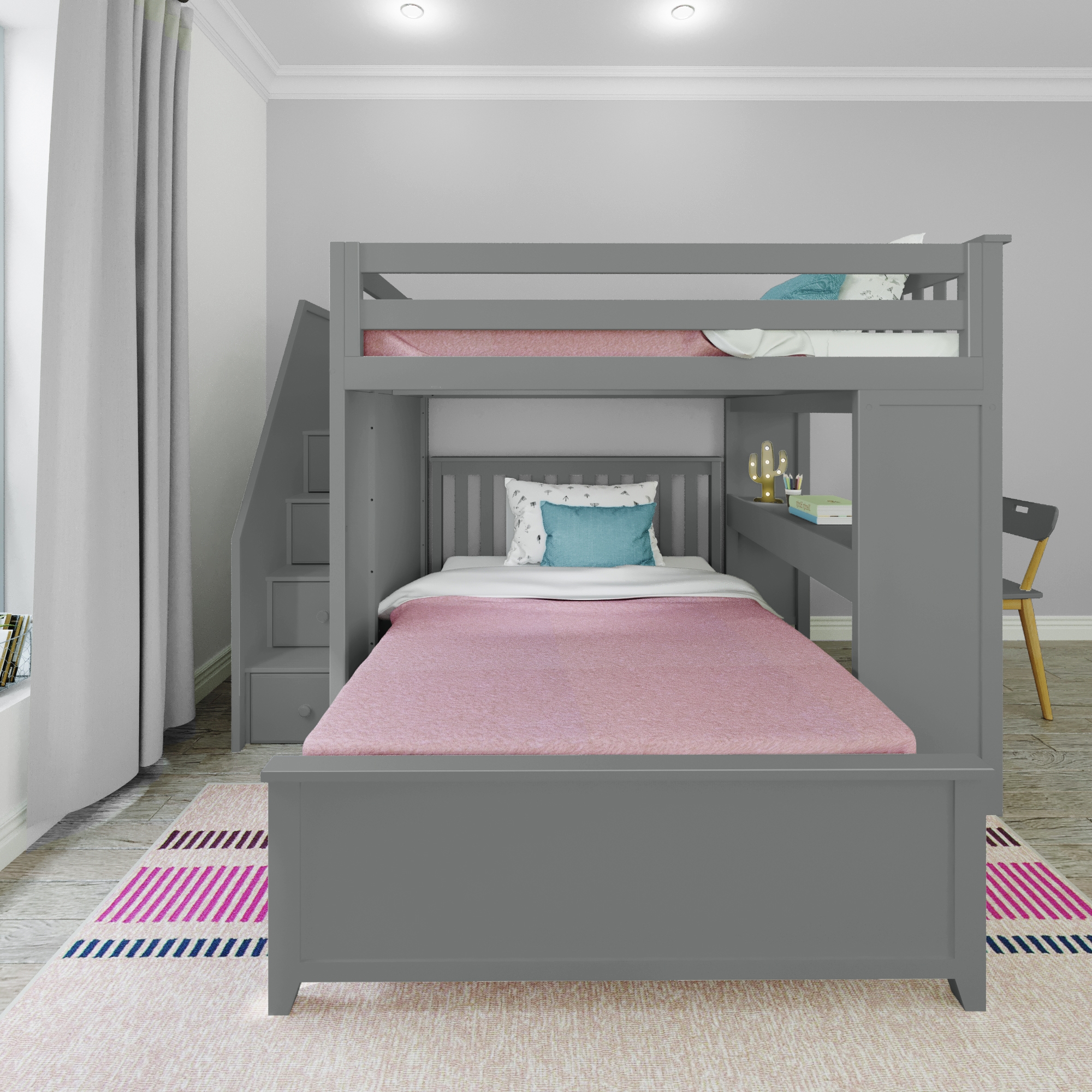 Fulham Youth Full/Full Storage Bunk Bed