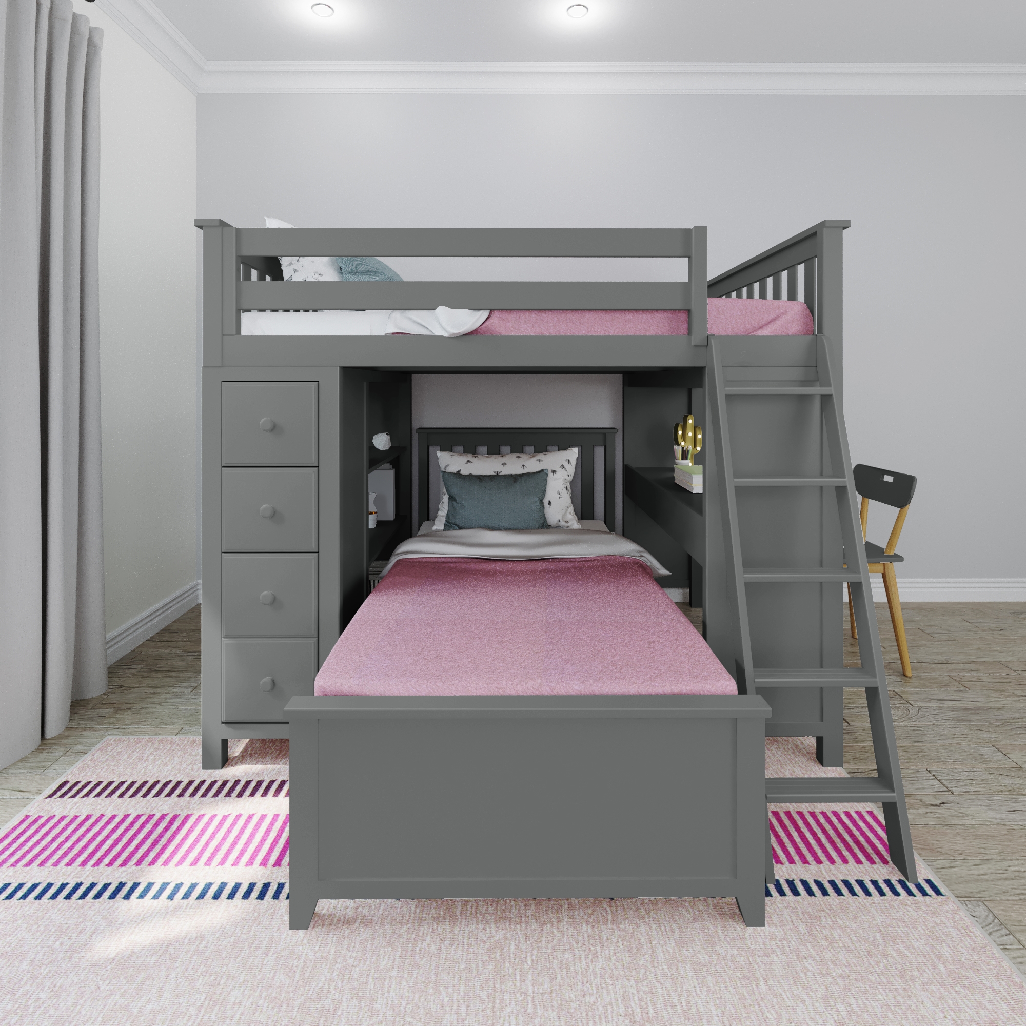 Mayfair Youth Full/Twin Storage Bed w/Desk