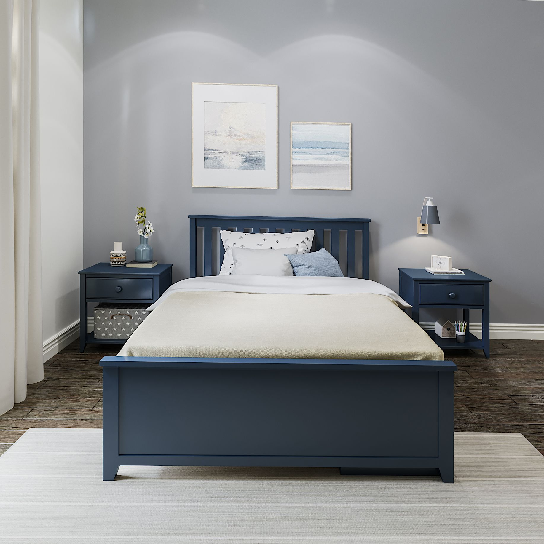 Dover Platform Bed With Storage Drawers