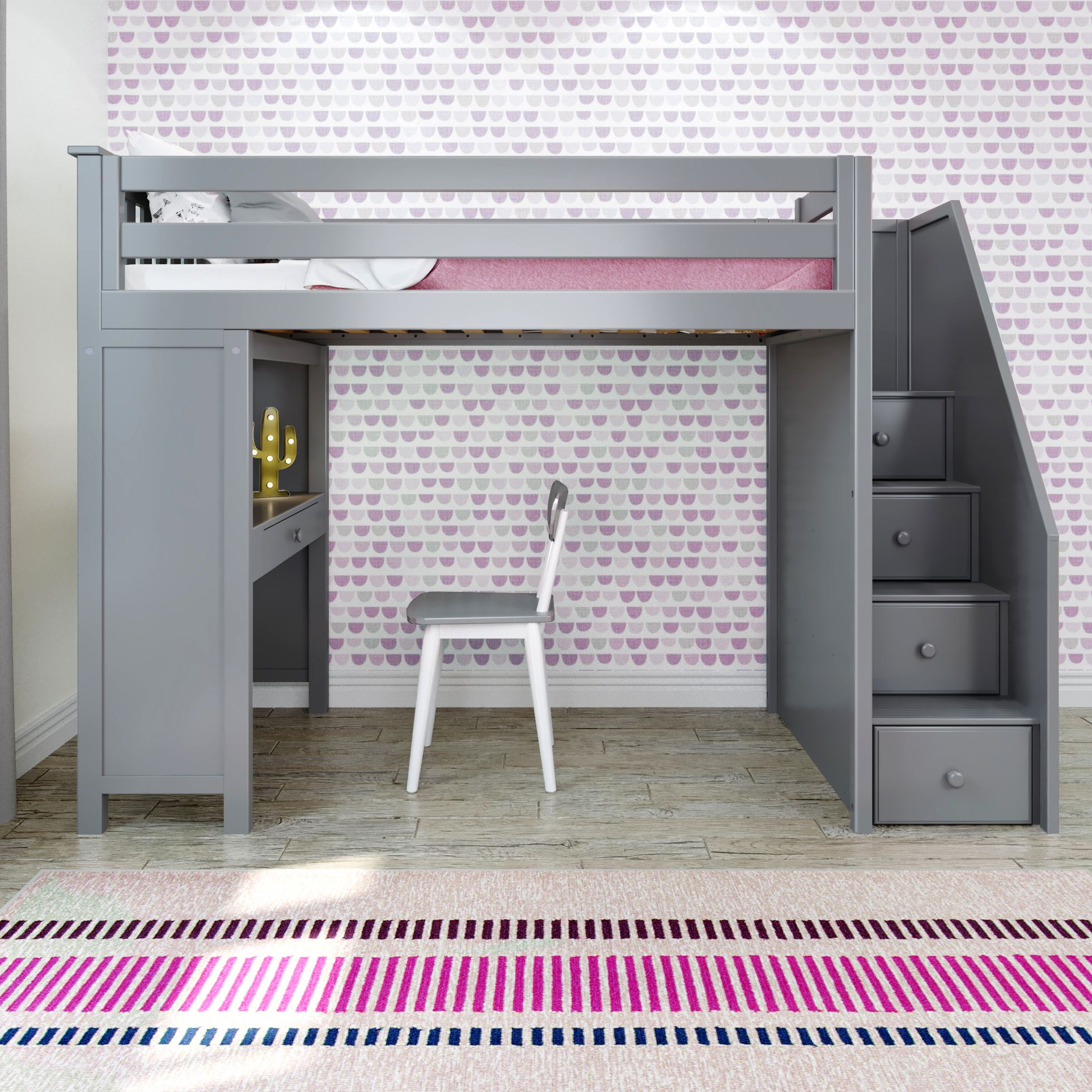 Brighton Staircase Loft Bed Study