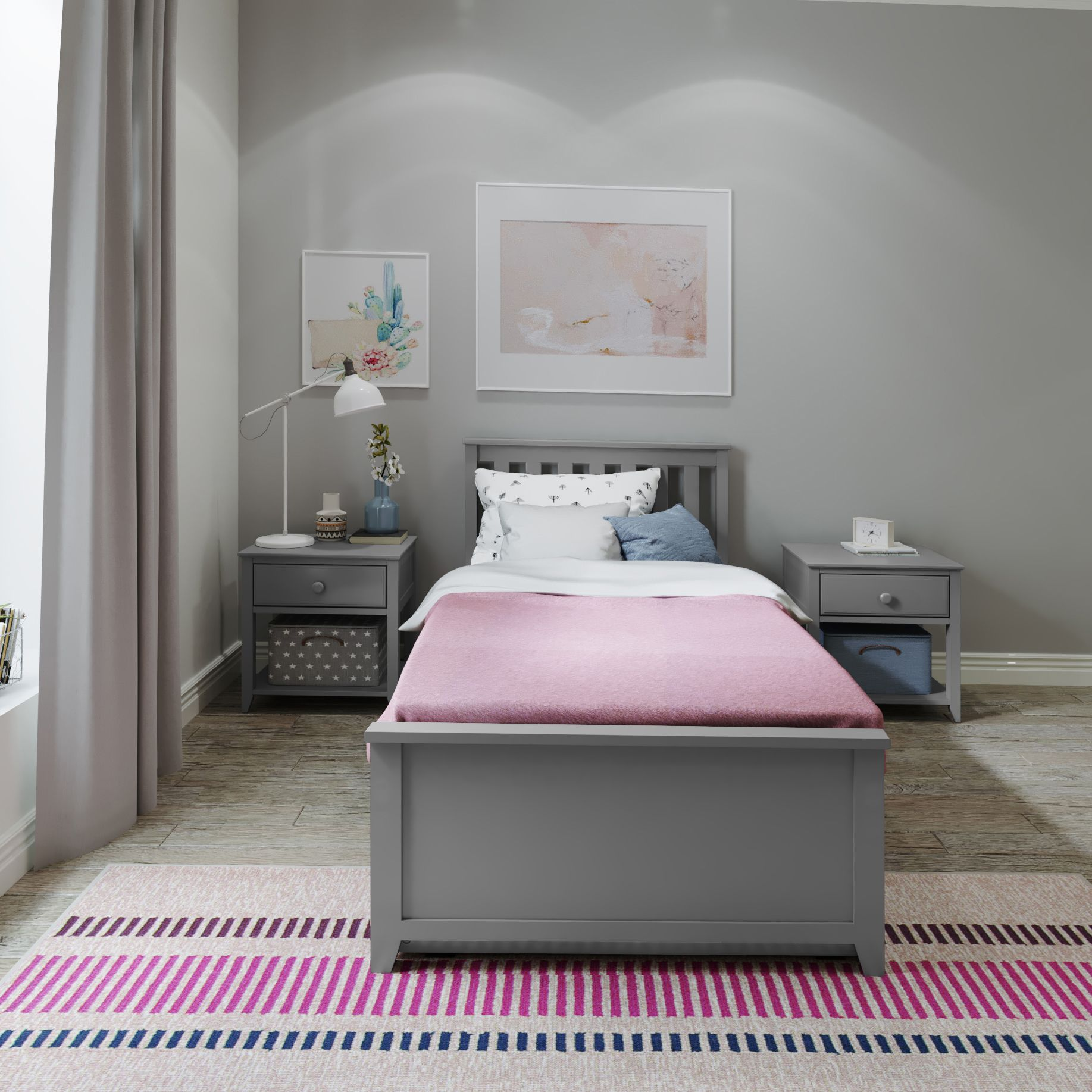 Jackpot Kids Dublin Dublin Twin Platform Bed w/Trundle