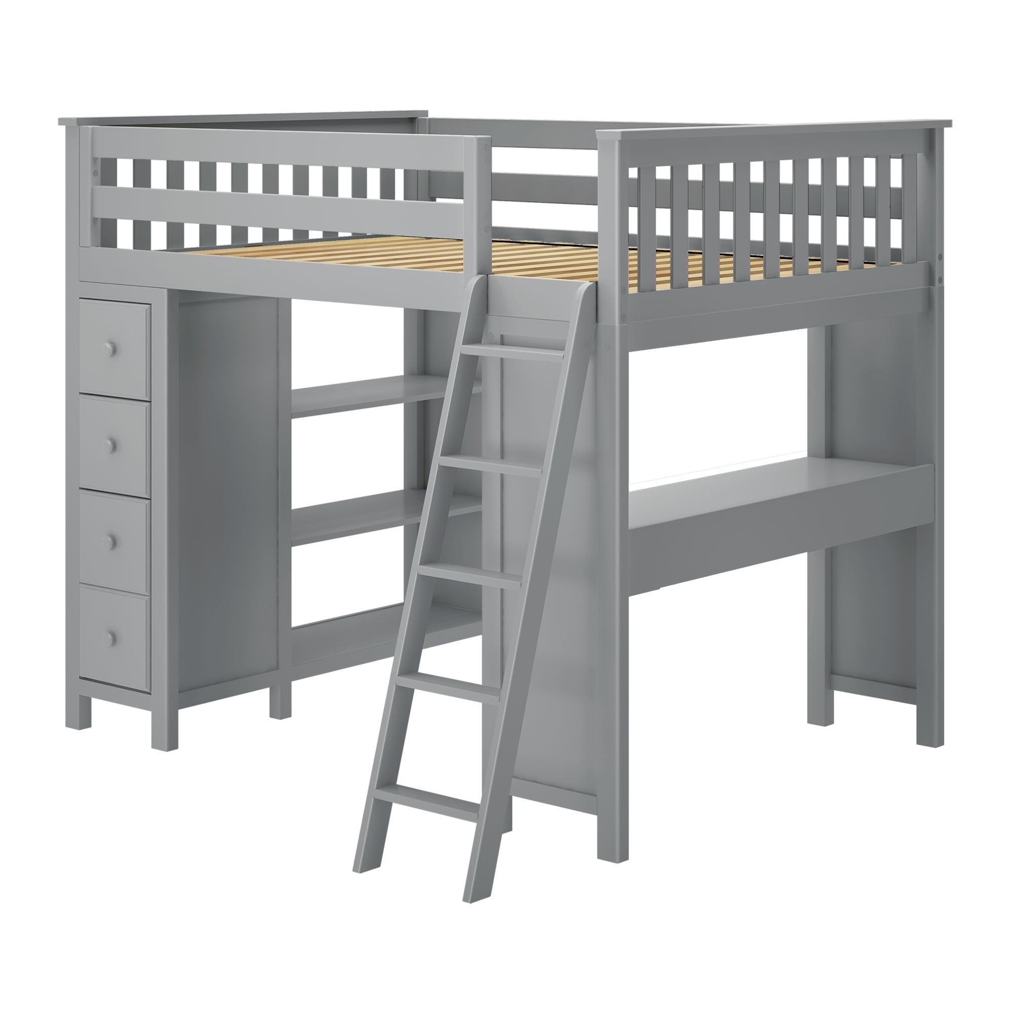 Mayfair Youth Full Loft Storage Bed w/Desk