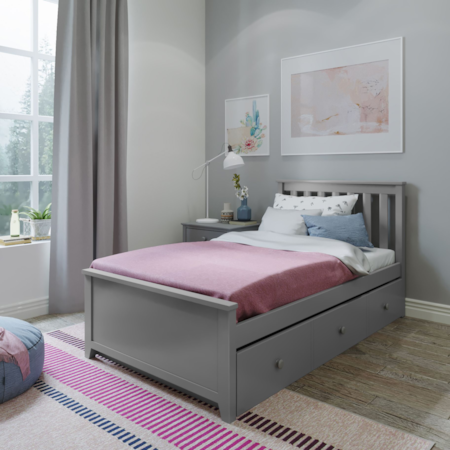 Dublin Twin Platform Bed w/Trundle