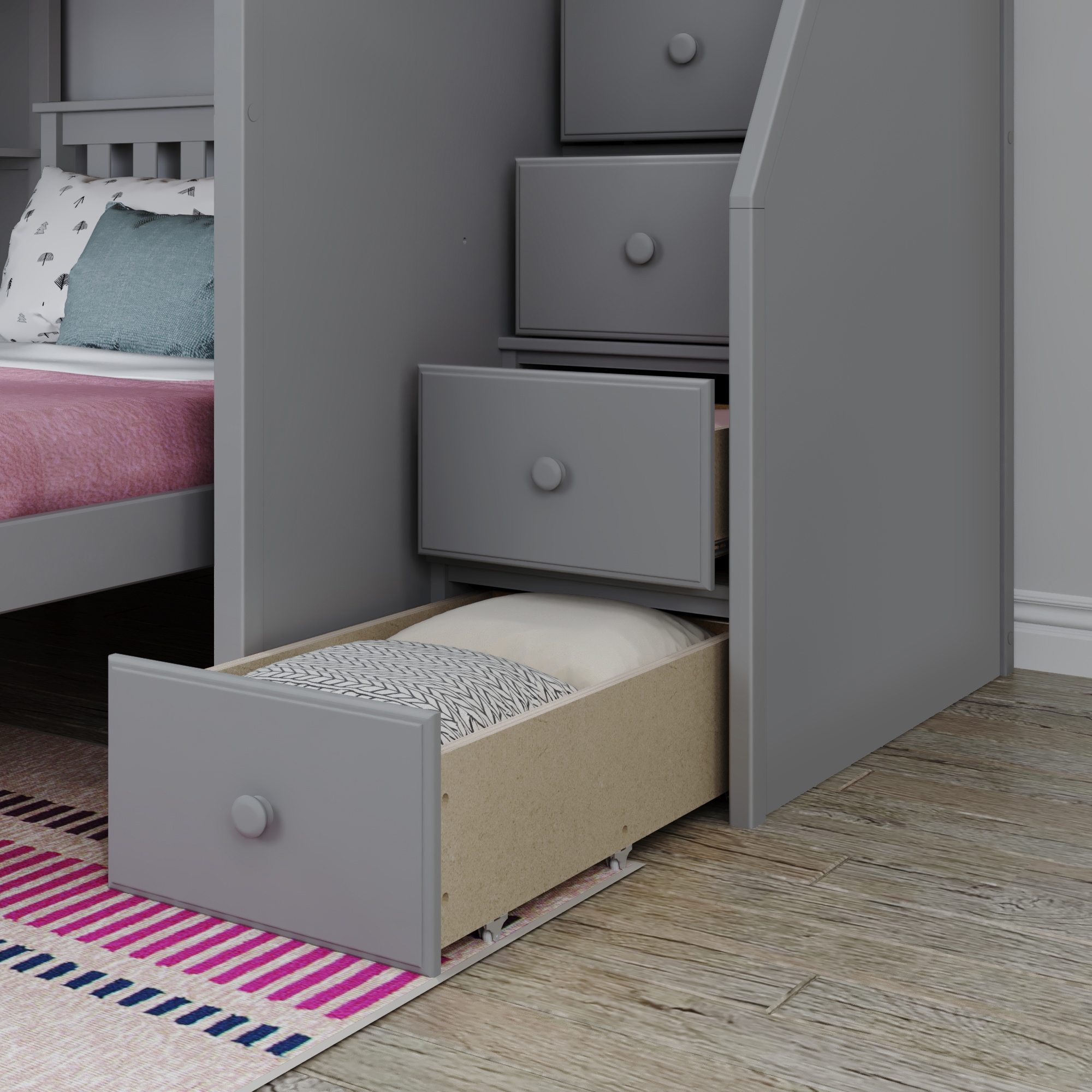 Jackpot Kids Cheltenham Cheltenham1 Full Over Full L-Shaped Bunk