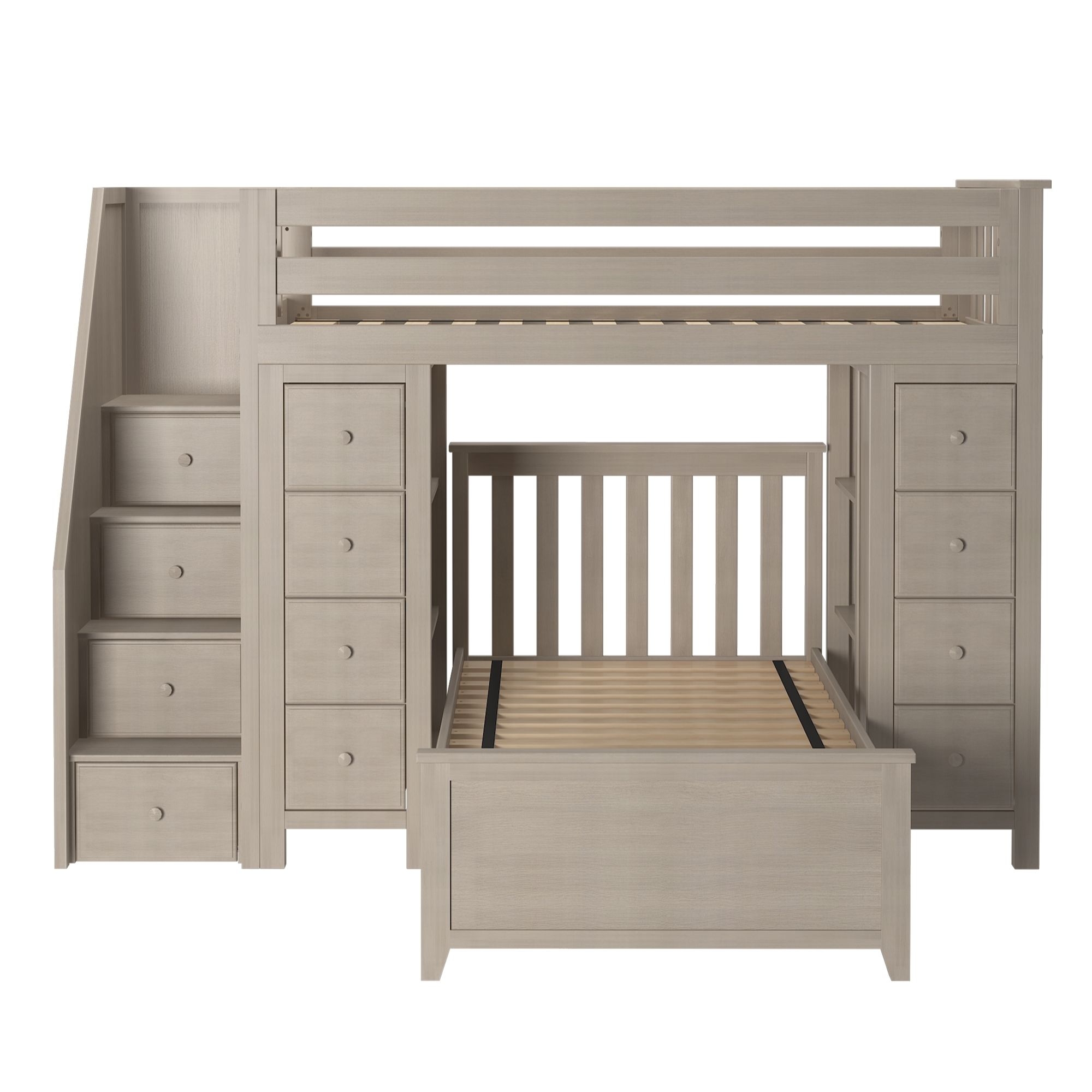 Chester Youth Storage Bed w/Stairs &amp;Twin Bed