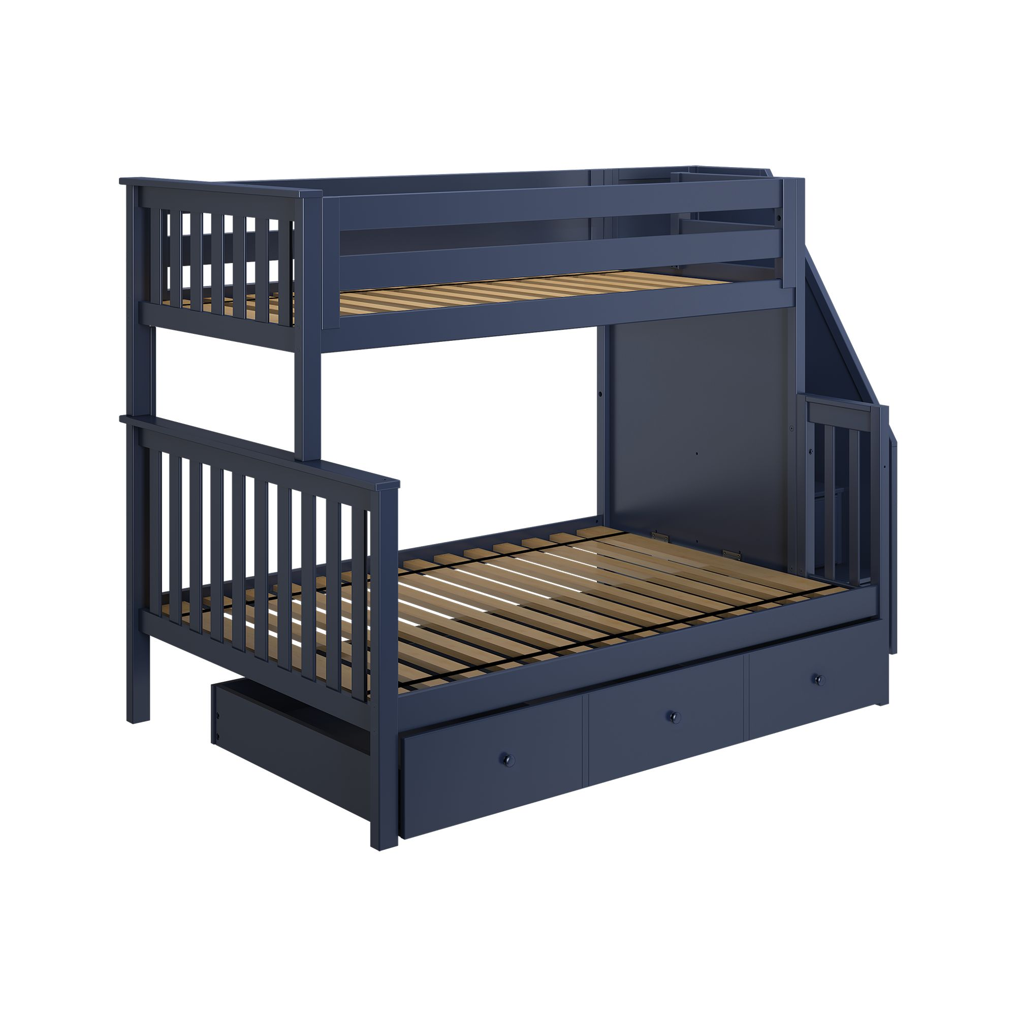 Twin Over Full Bunk Bed with Trundle