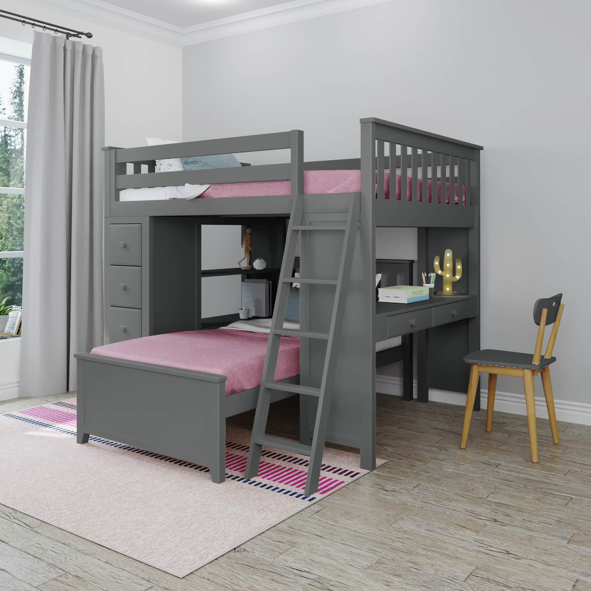 Mayfair Youth Full/Twin Storage Bed w/Desk