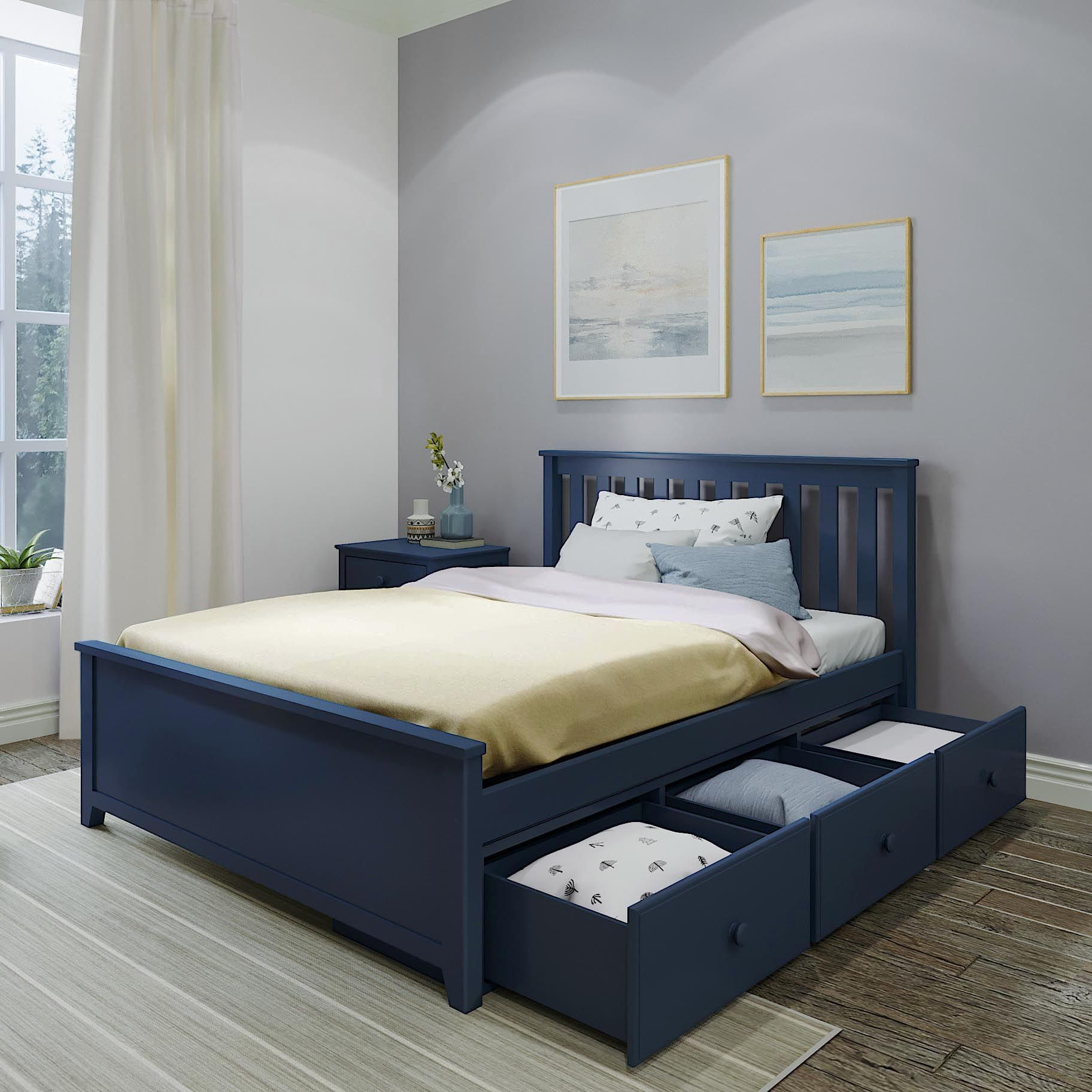 Dover Platform Bed With Storage Drawers