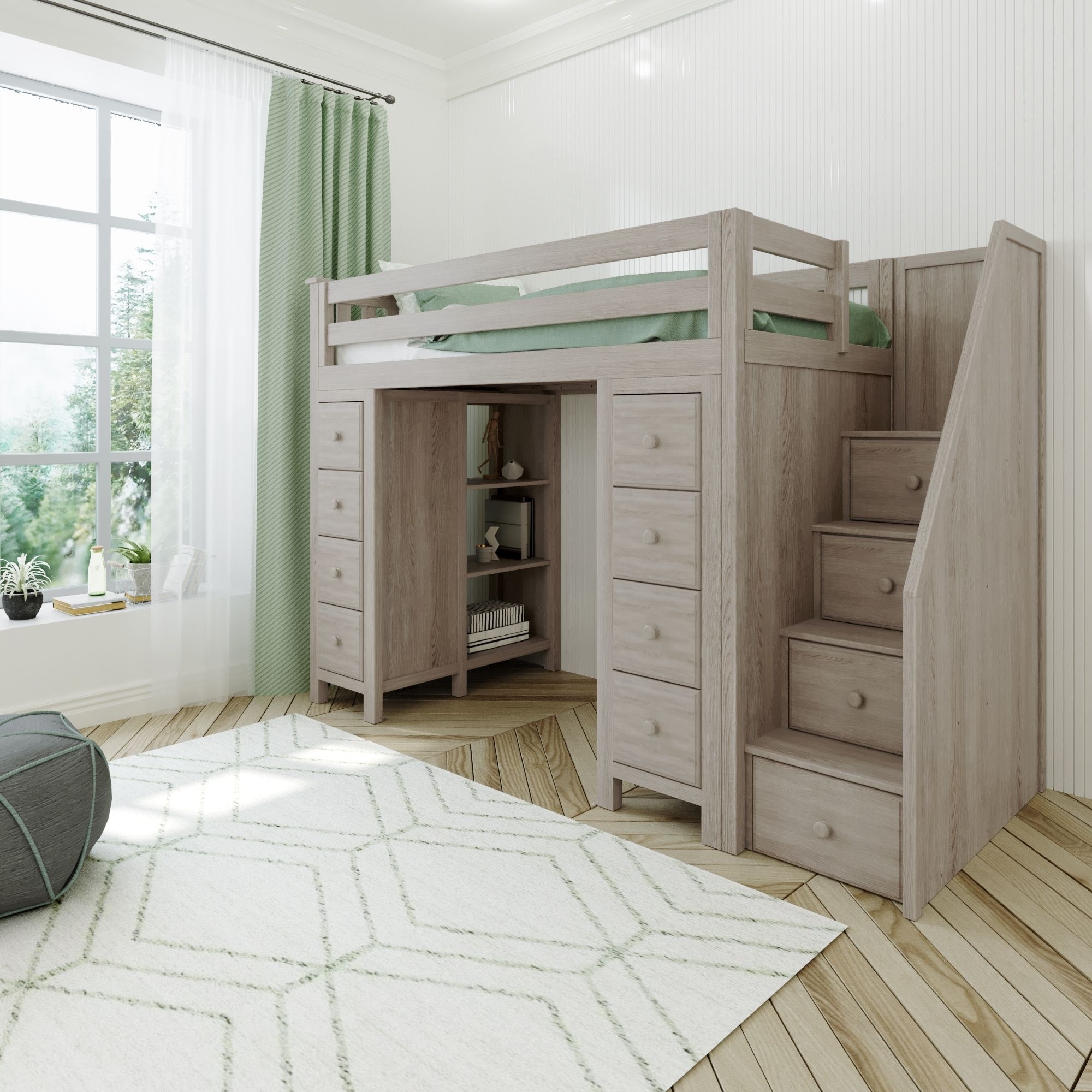 Chester Staircase Loft Bed Storage + Storage