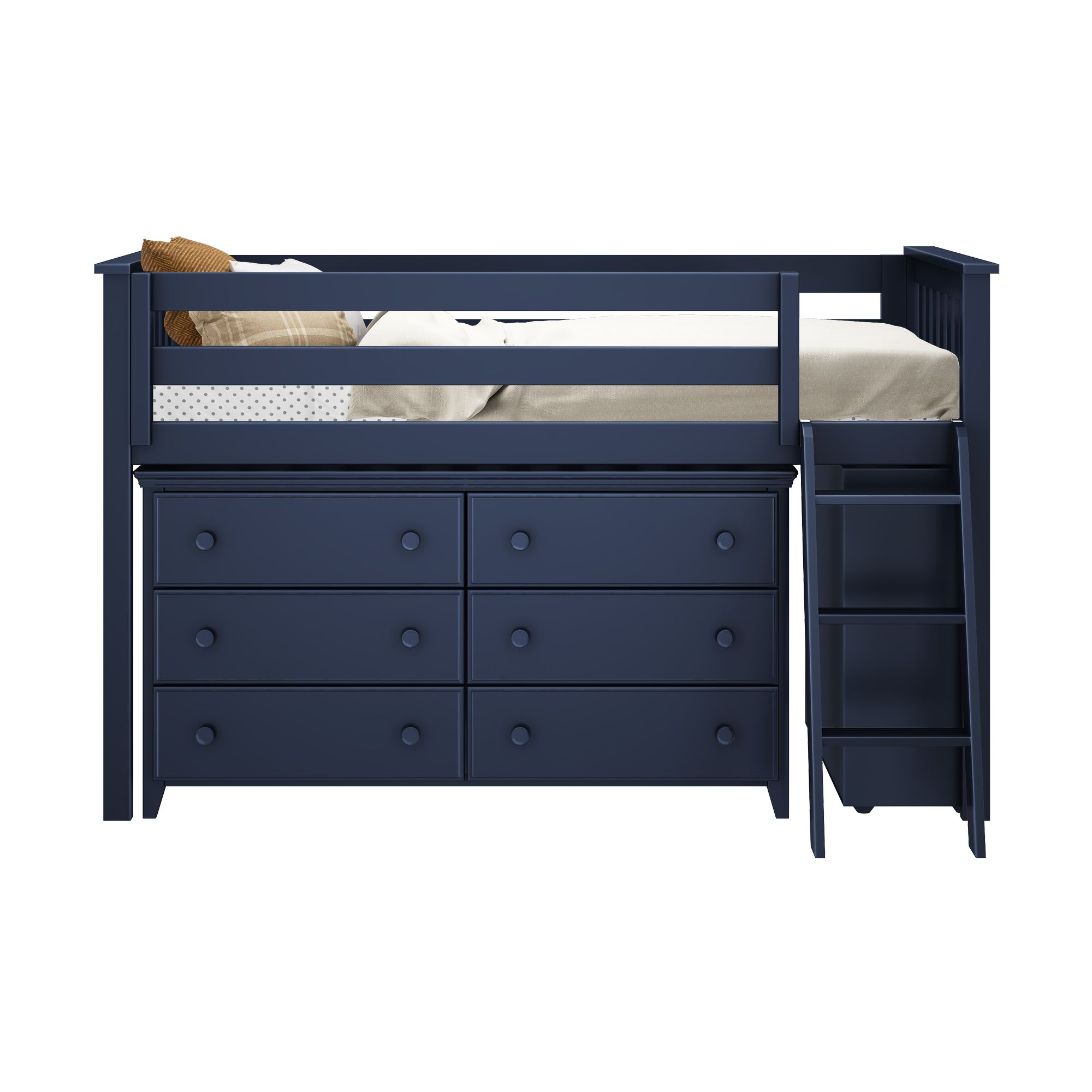 Windsor Youth Twin Loft Bed w/Dresser, Shelf