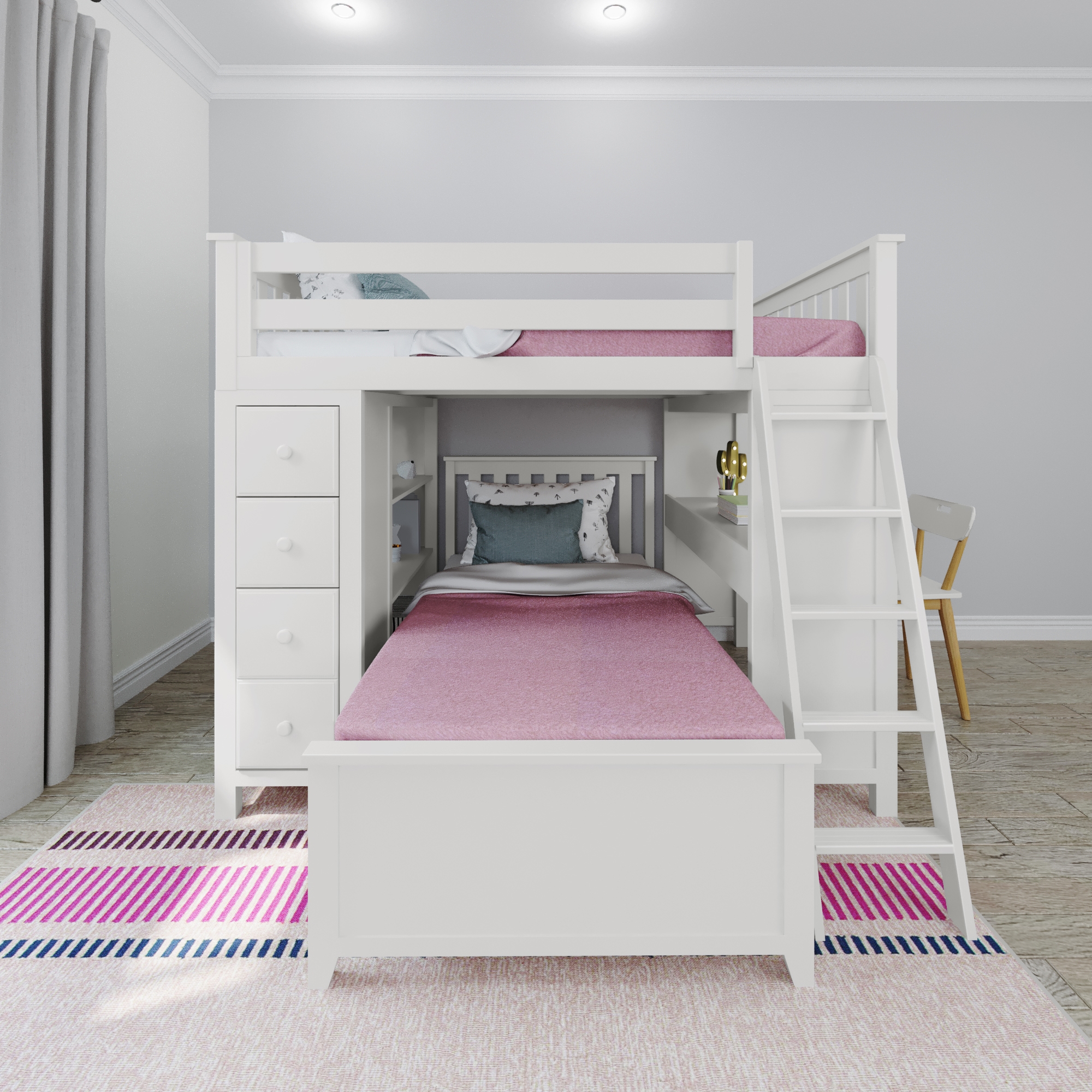 Mayfair Youth Full/Twin Storage Bed w/Desk