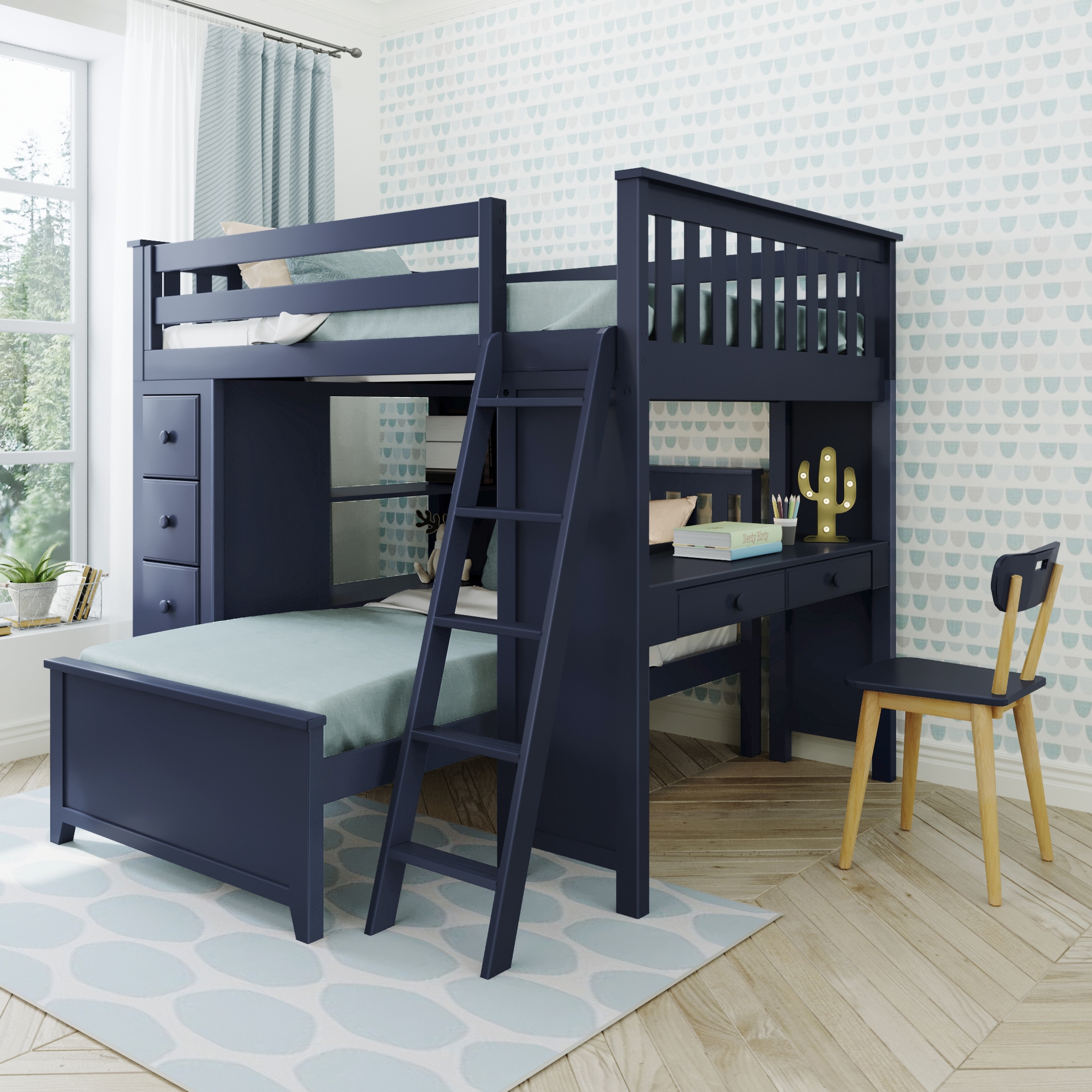 Mayfair Youth Full/Twin Storage Bed w/Desk