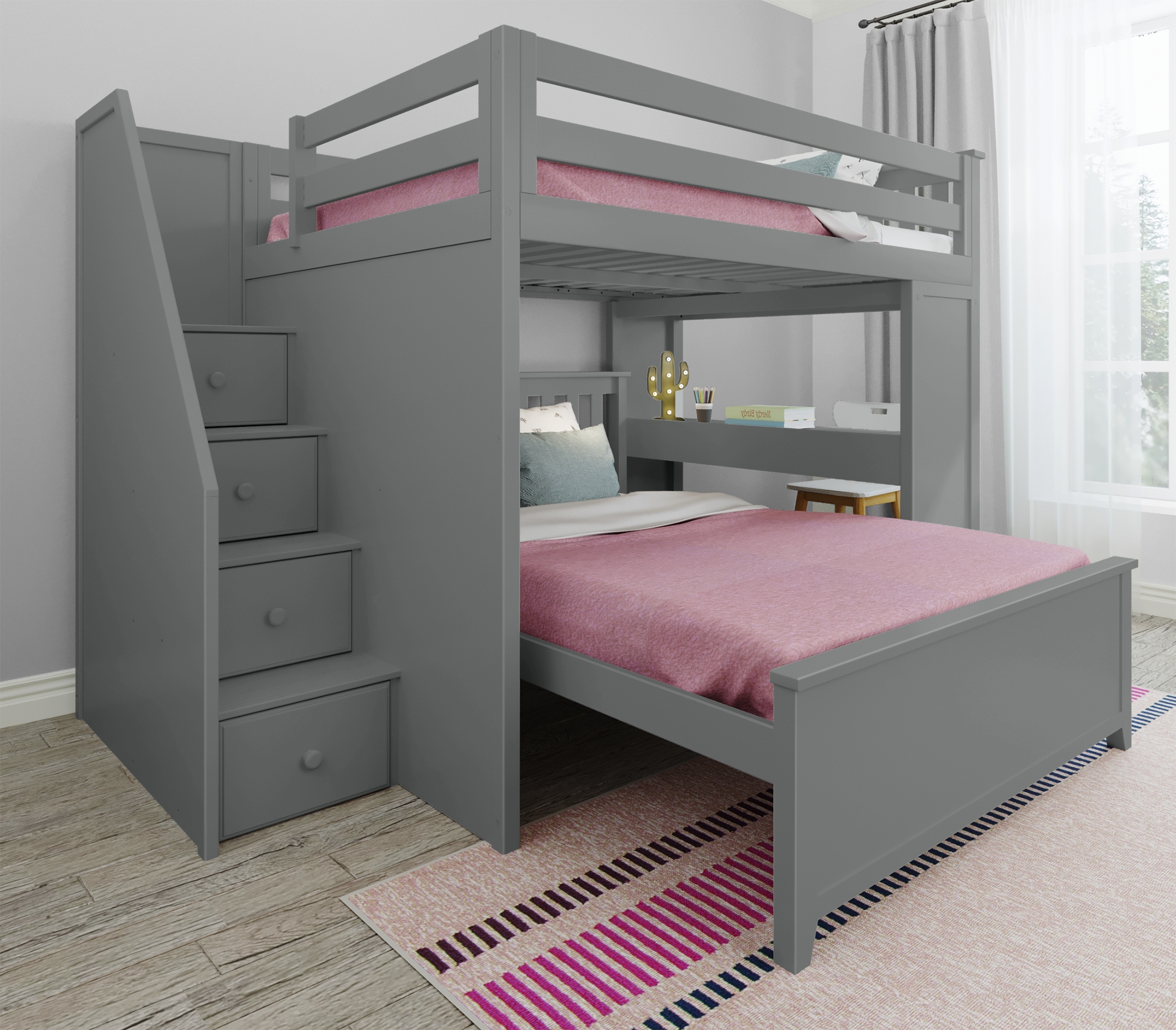 Fulham Youth Full/Full Storage Bunk Bed