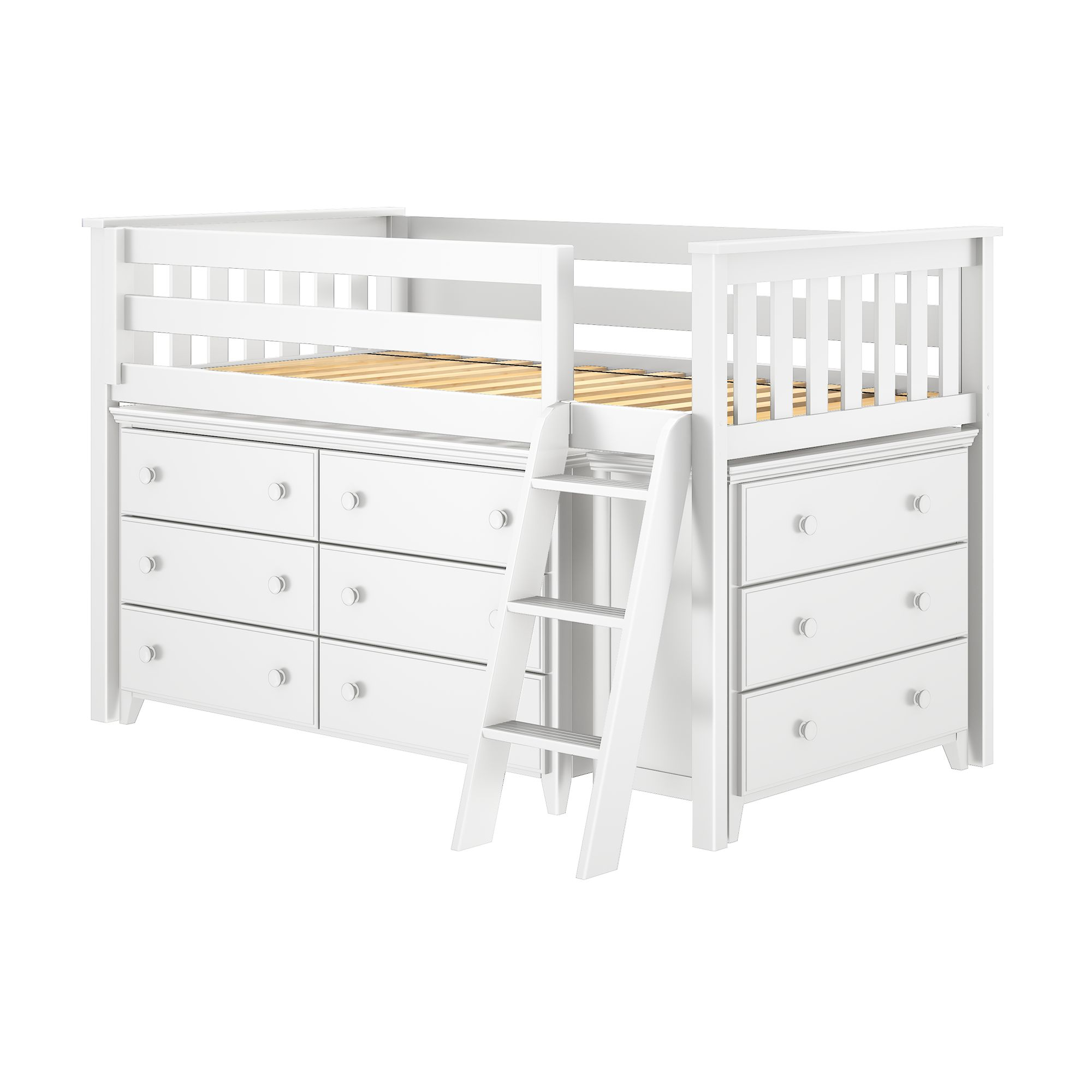 Windsor Youth Twin Loft Bed w/2 Dressers