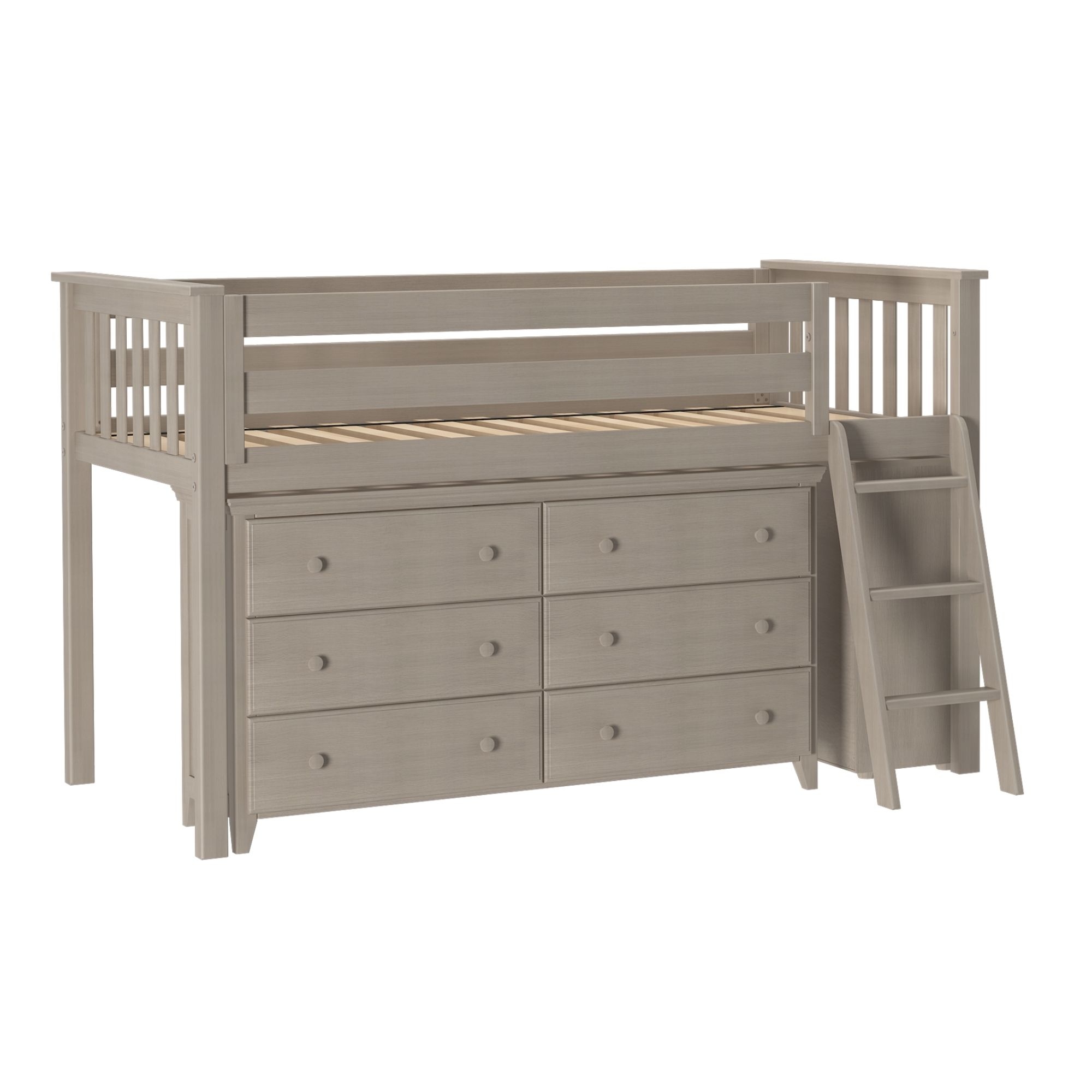 Windsor Youth Twin Loft Bed w/Dresser, Shelf